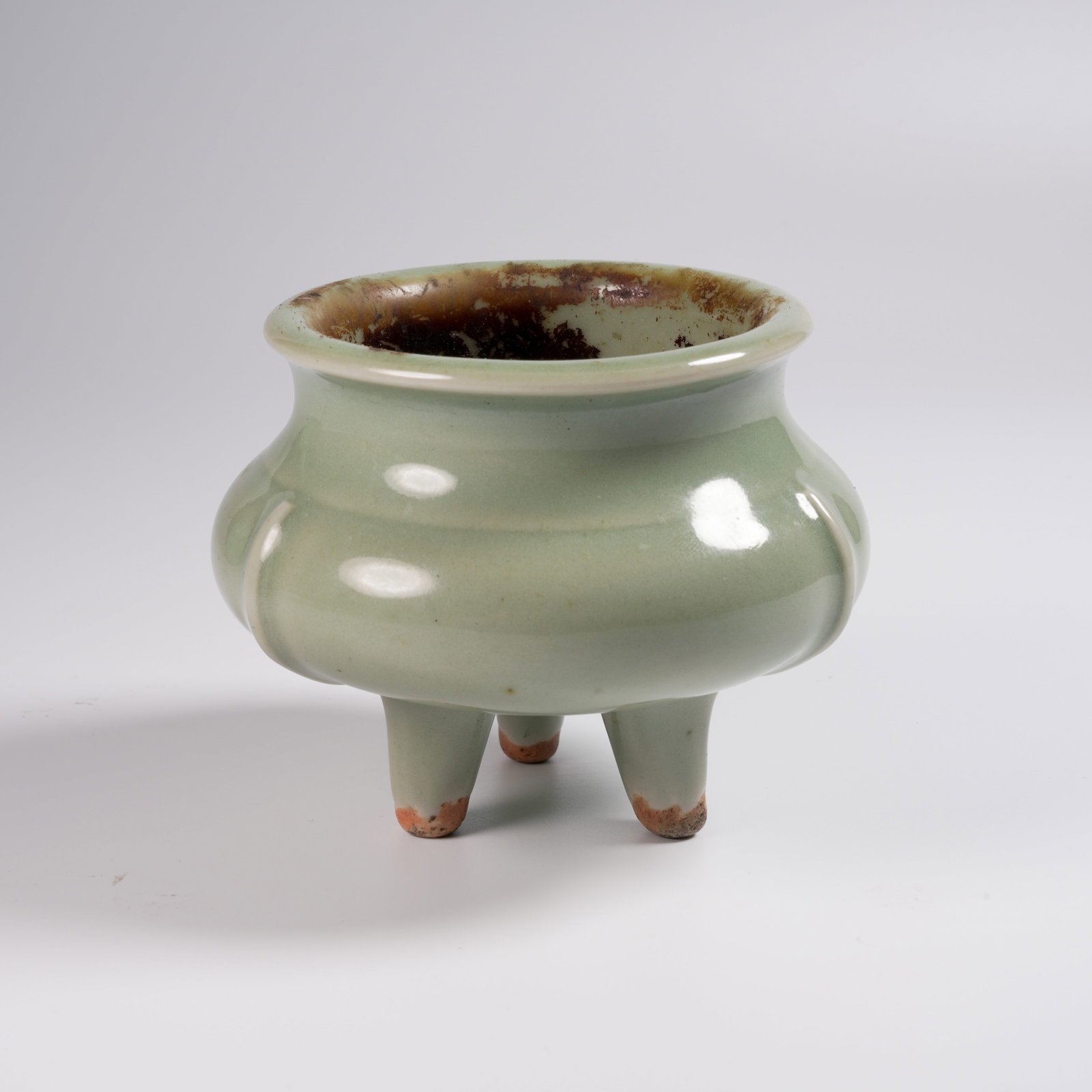 A LONGQUAN KILN TRIPOD INCENSE BURNER (1 of 9)