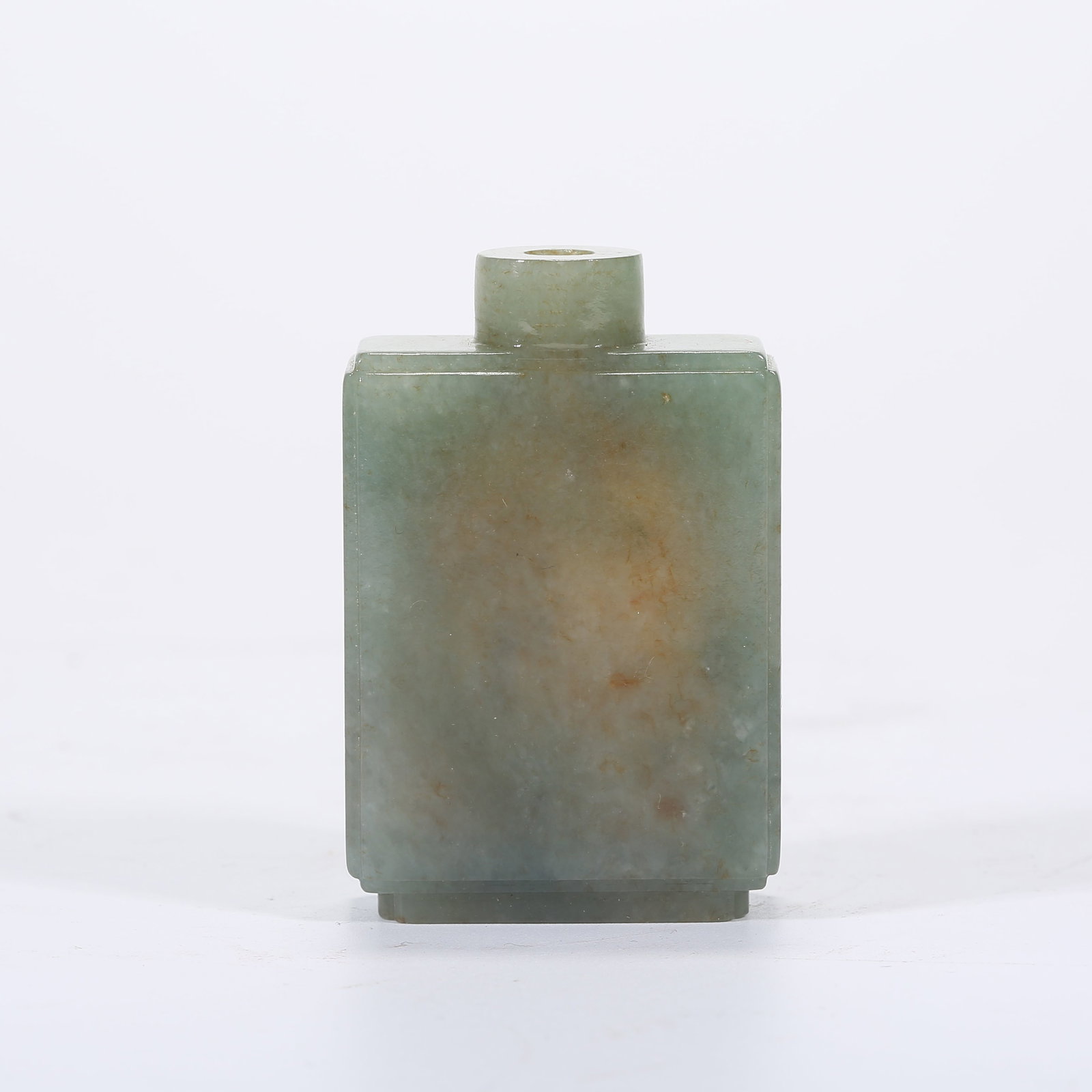 A JADEITE SNUFF BOTTLE: Jadeite Snuff Bottle