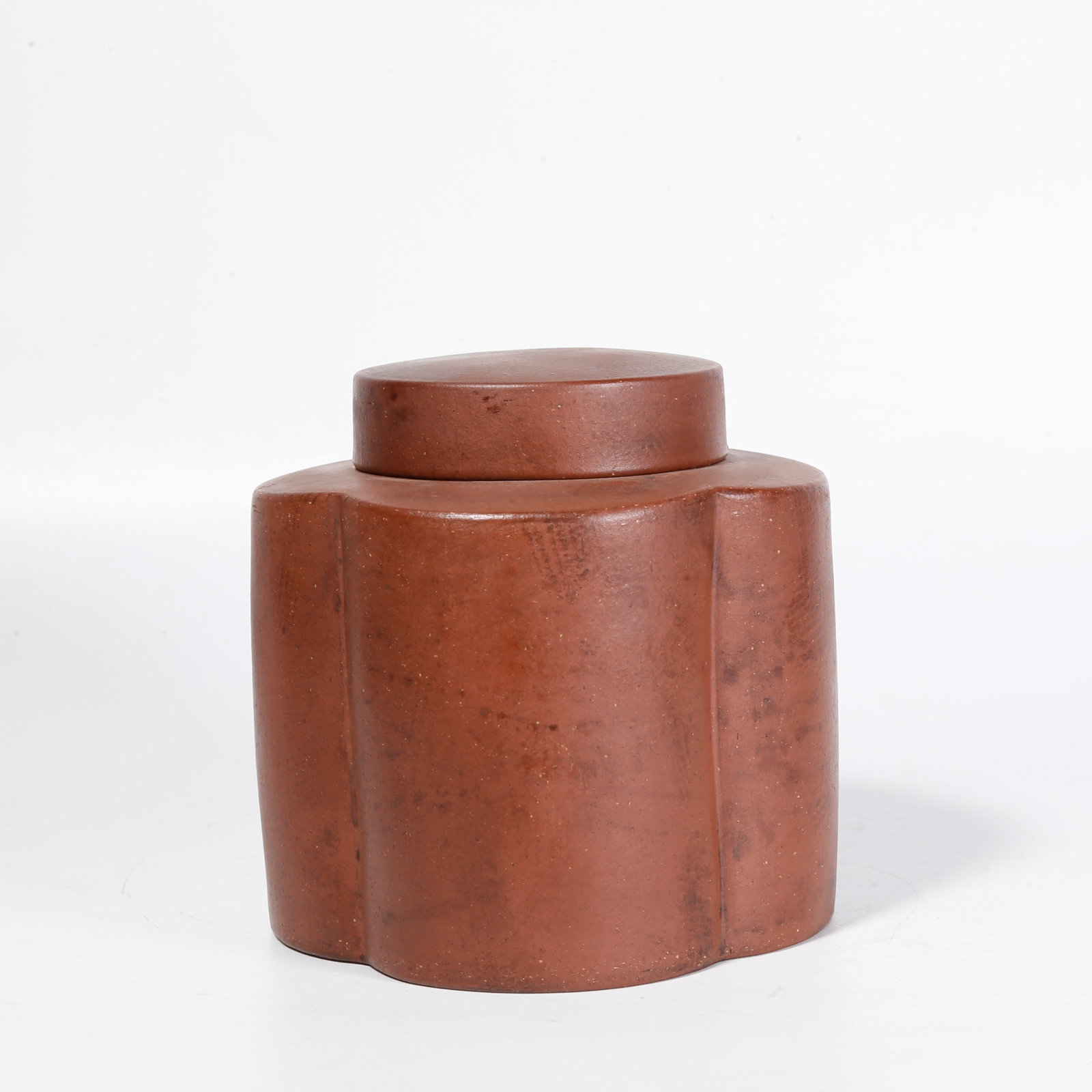 A ZISHA CARVED TEA CADDY (1 of 8)
