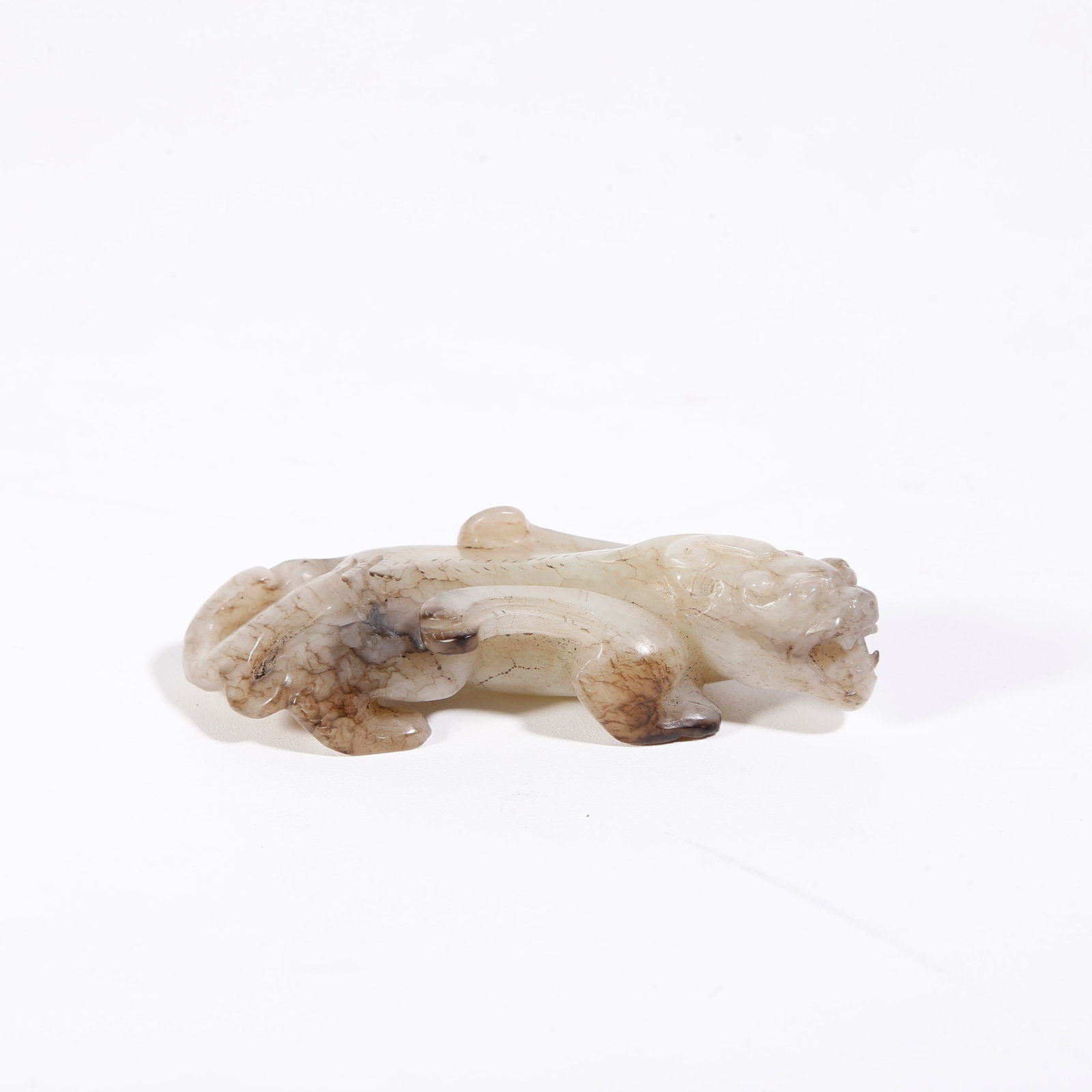 A HETIAN JADE CARVED CHILONG ORNAMENT (1 of 9)