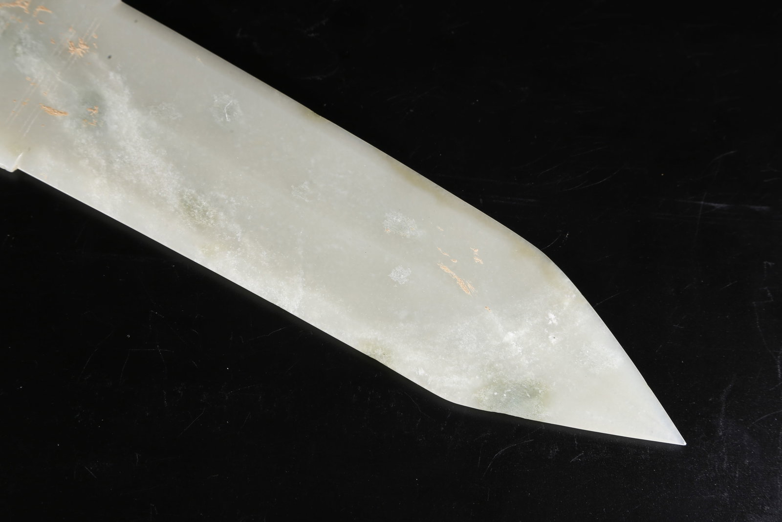 A NEPHRITE JADE GE DAGGER - 3