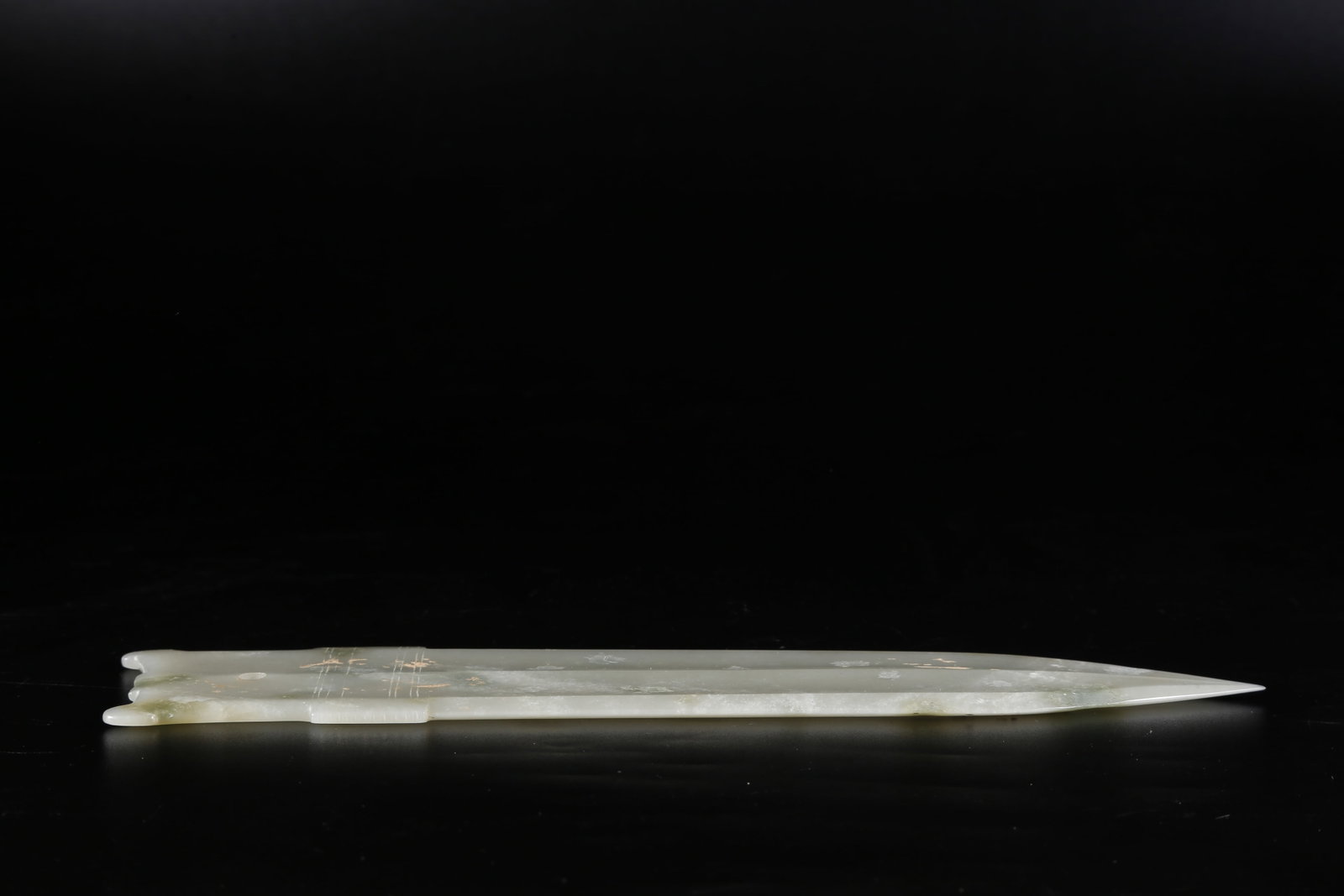 A NEPHRITE JADE GE DAGGER - 4
