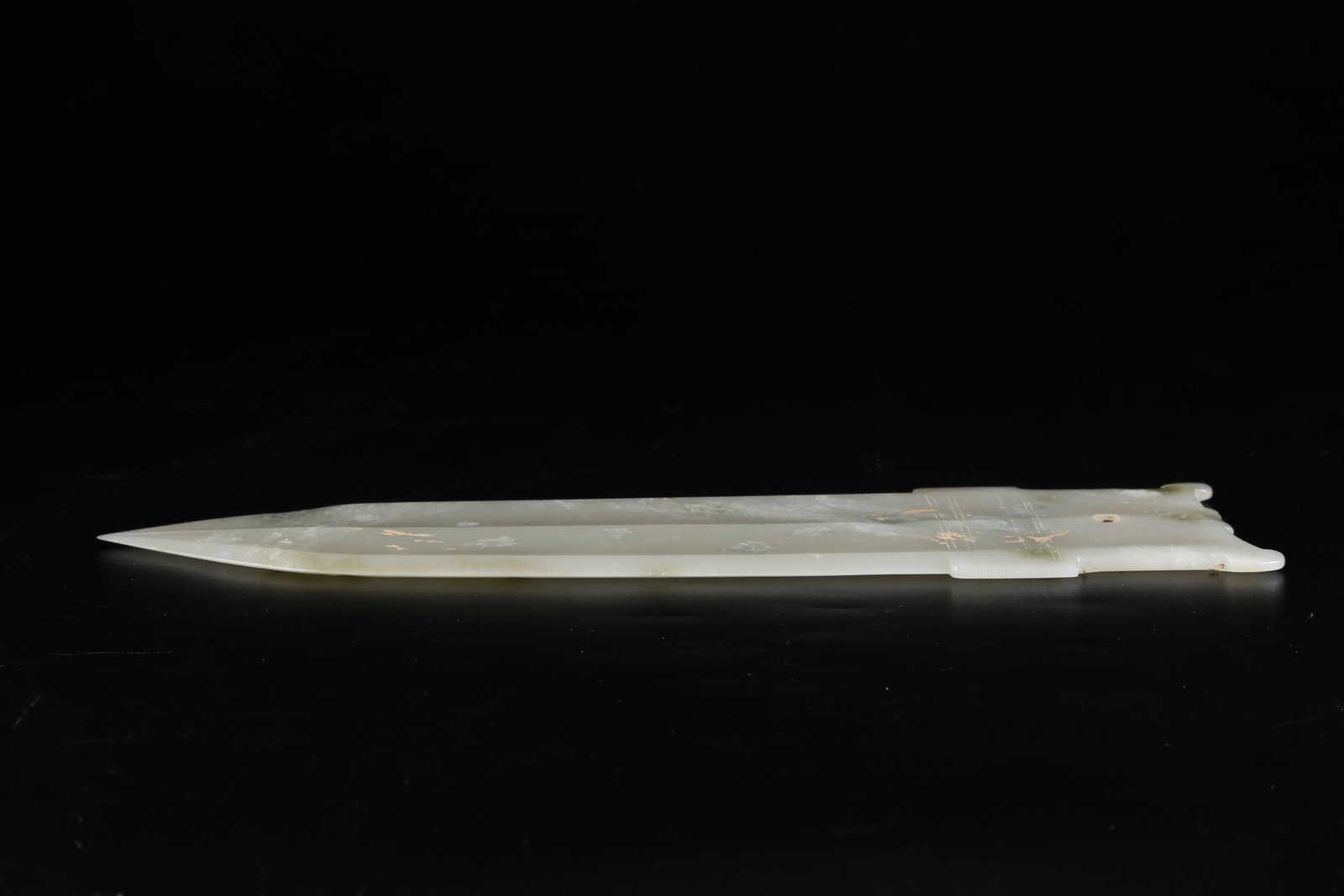 A NEPHRITE JADE GE DAGGER - 6