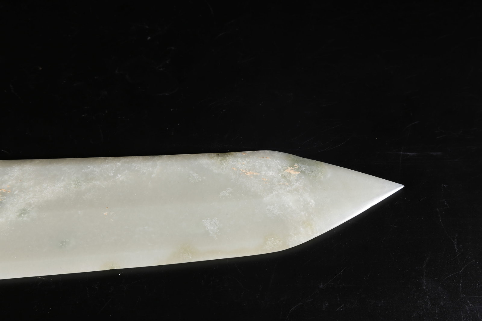 A NEPHRITE JADE GE DAGGER - 8