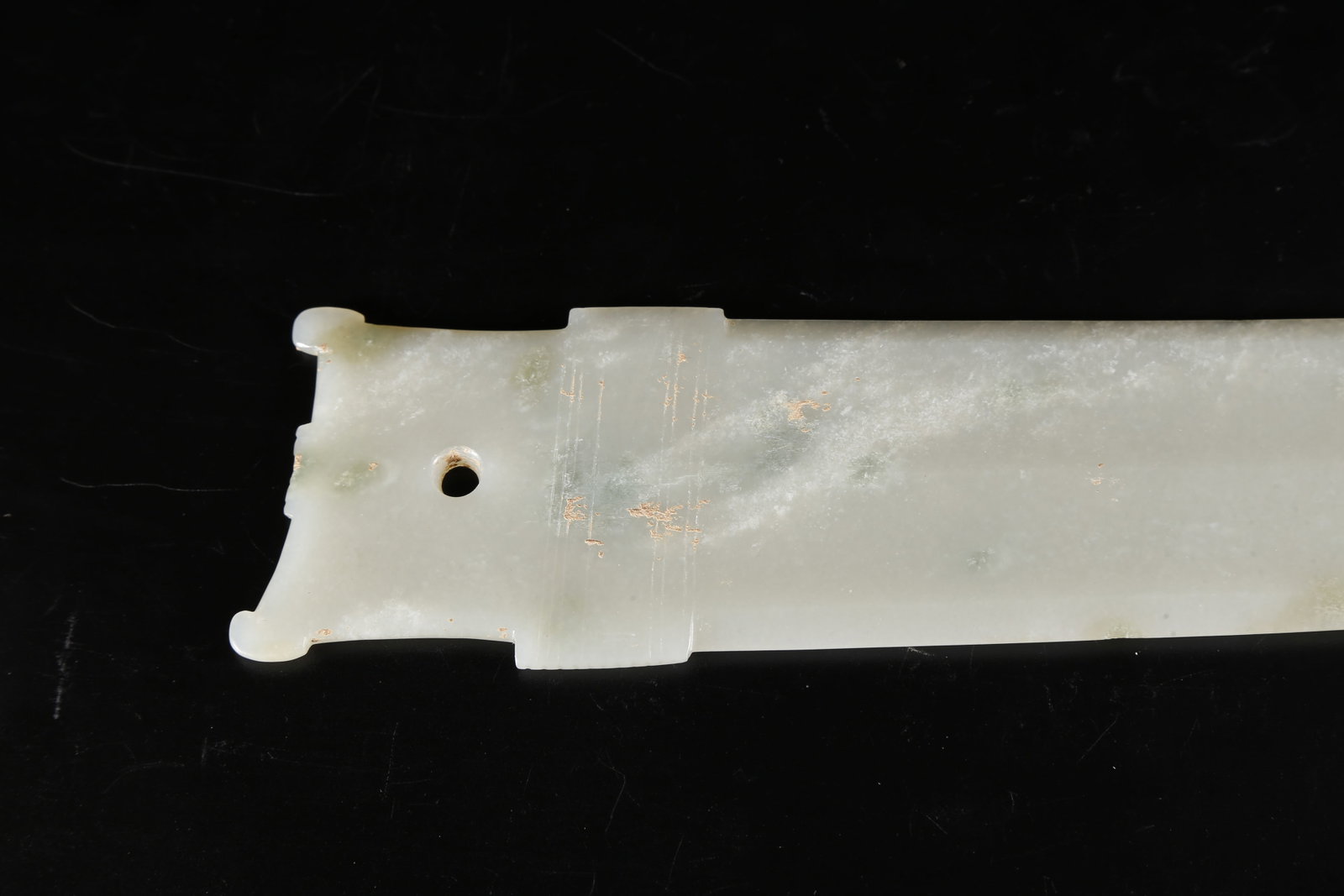 A NEPHRITE JADE GE DAGGER - 9