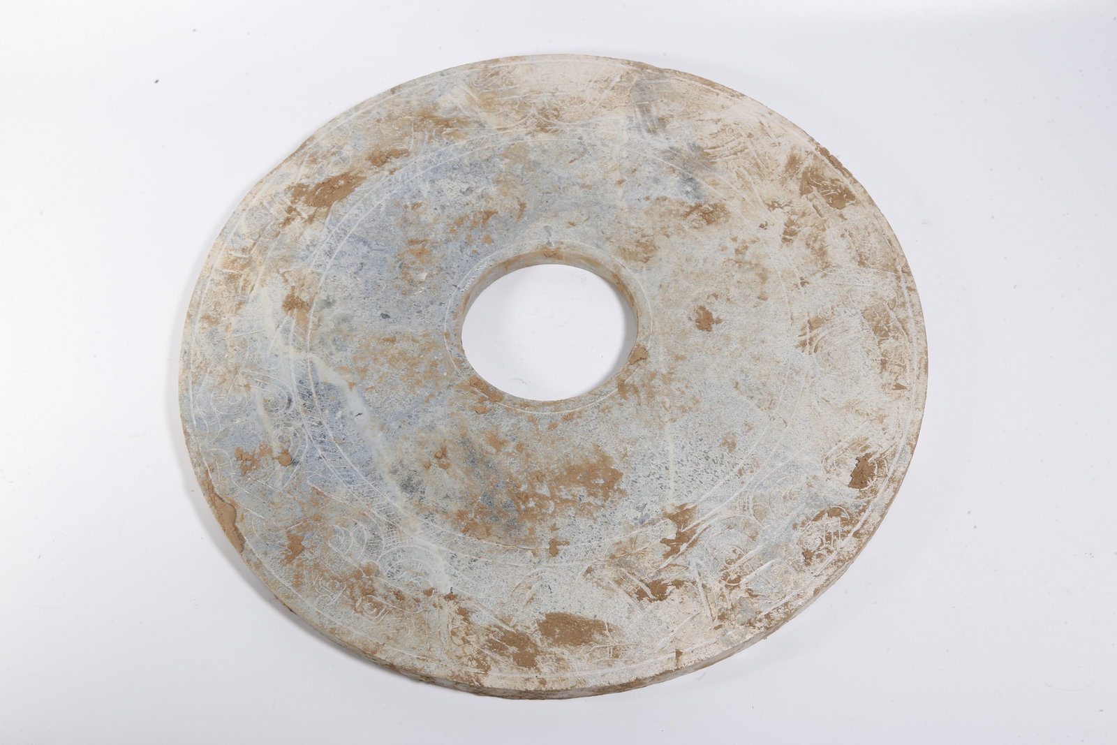 A ARCHAIC JADE BI DISC: Archaic Jade Bi Disc