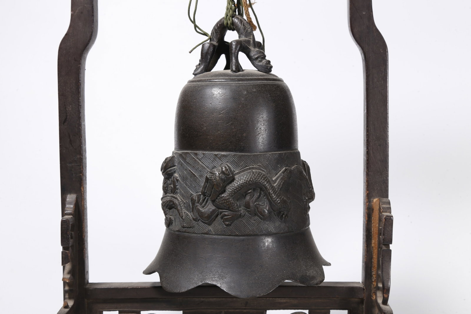 A BRONZE STUDY BELL - 3