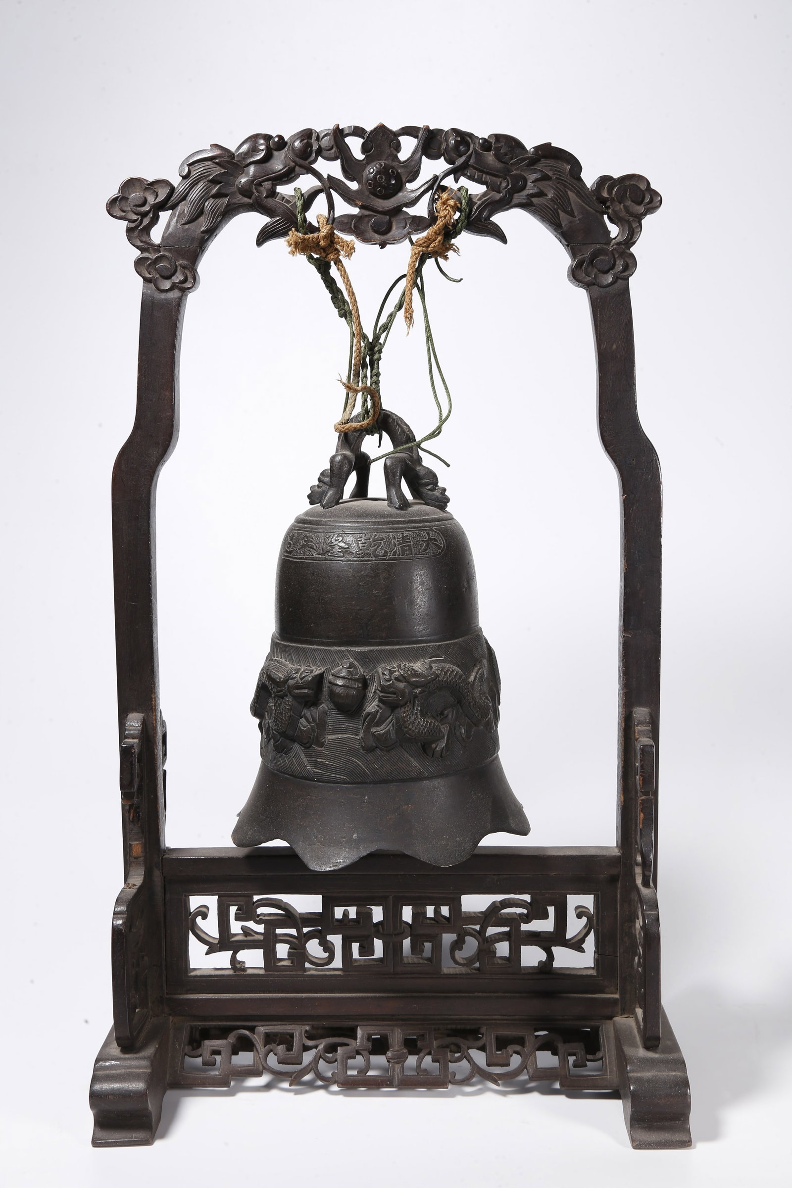 A BRONZE STUDY BELL - 6