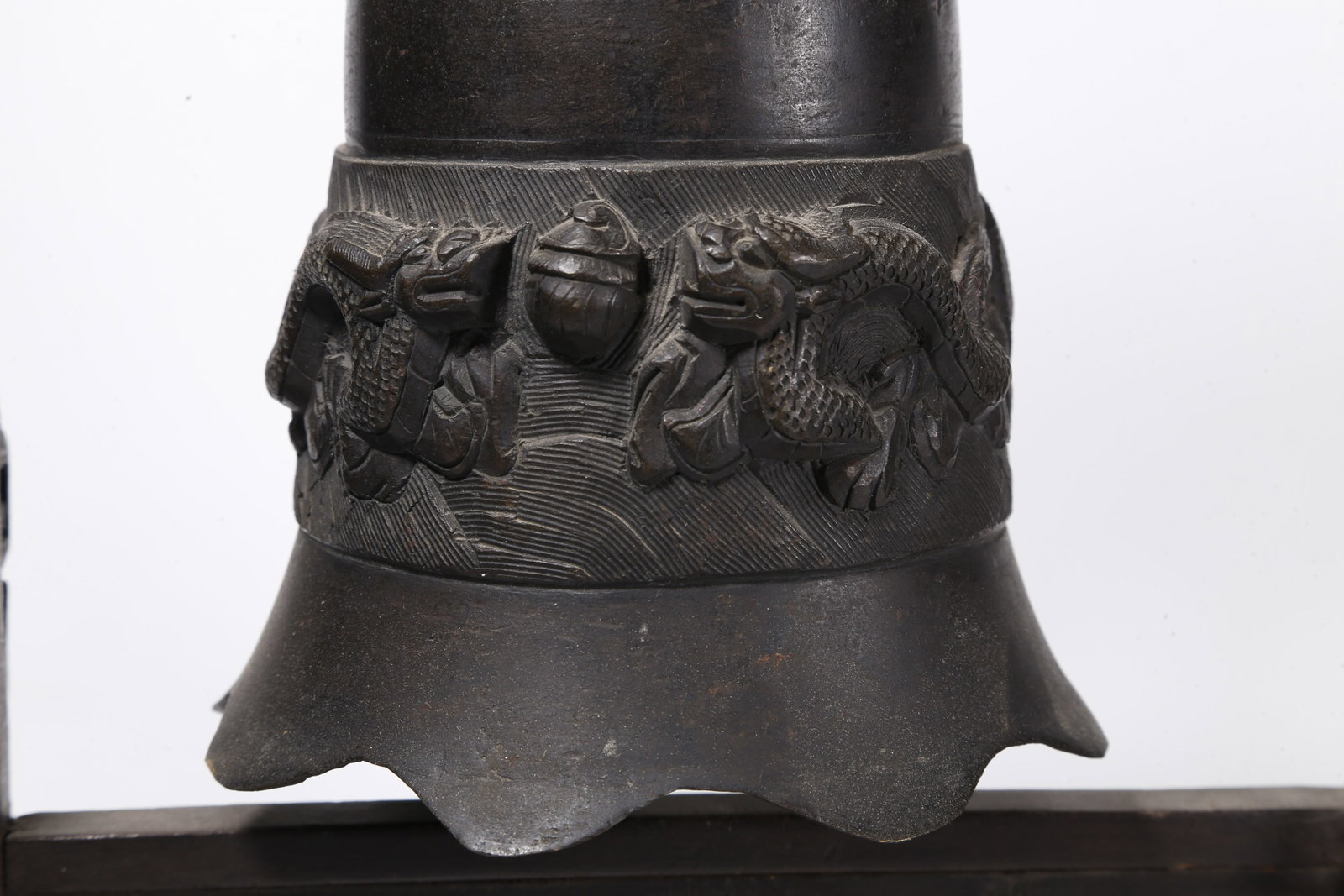 A BRONZE STUDY BELL - 8