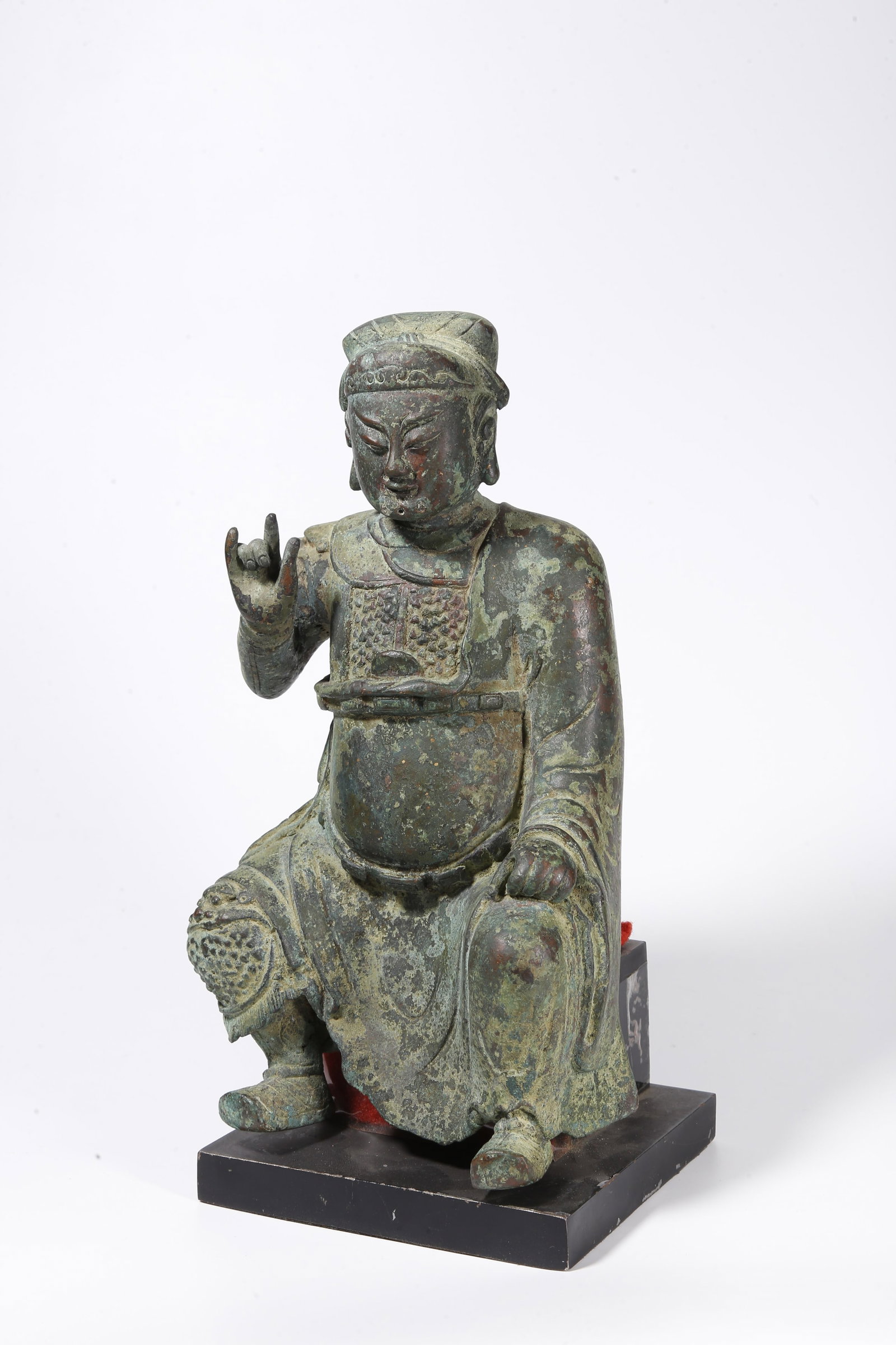 A BRONZE GUAN GONG STATUE (1 of 9)