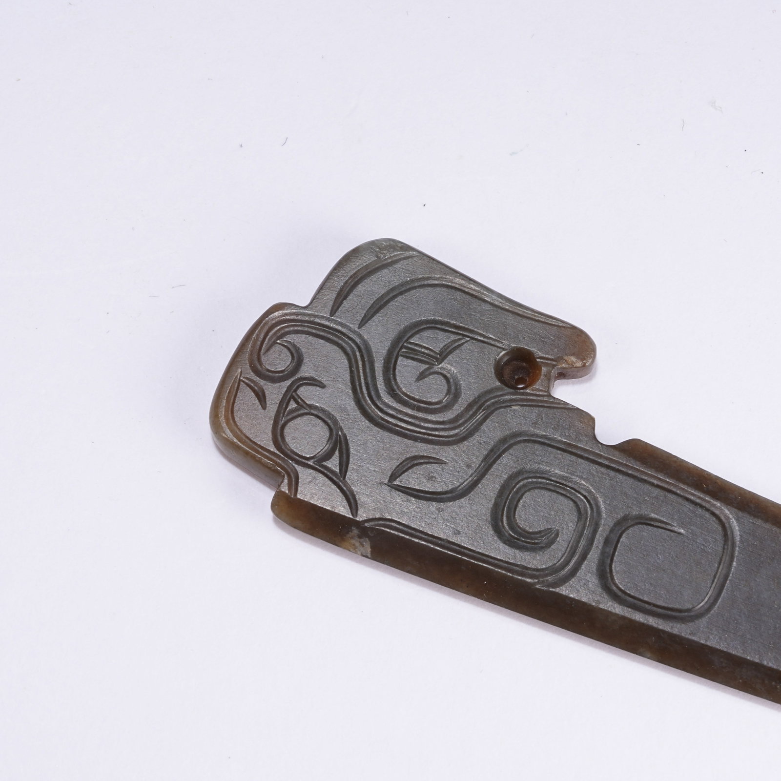 A ANCIENT JADE PHOENIX PATTERN DAGGER - 2