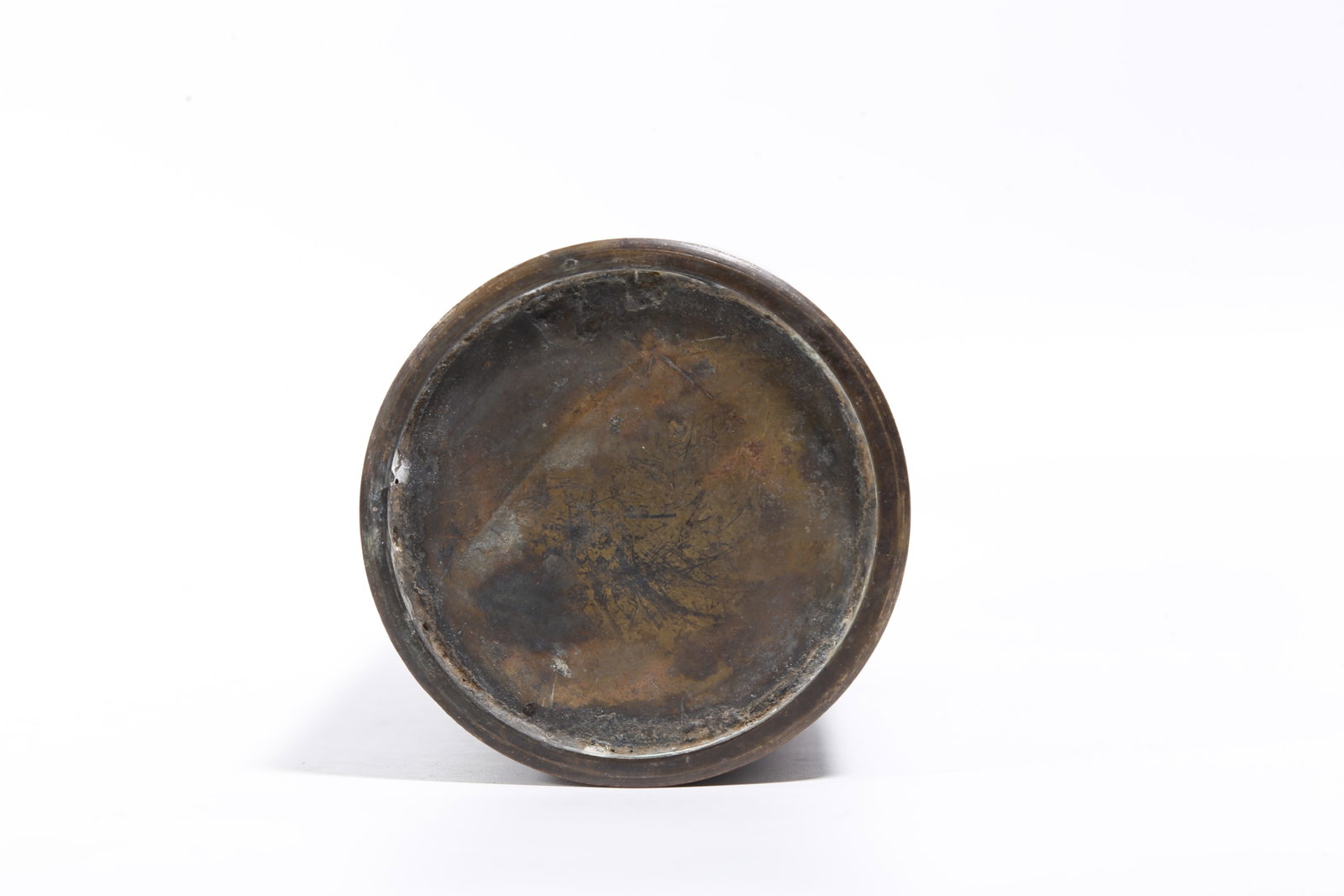 A BRONZE BRUSH POT WITH MONKEY PATTERNS - 9