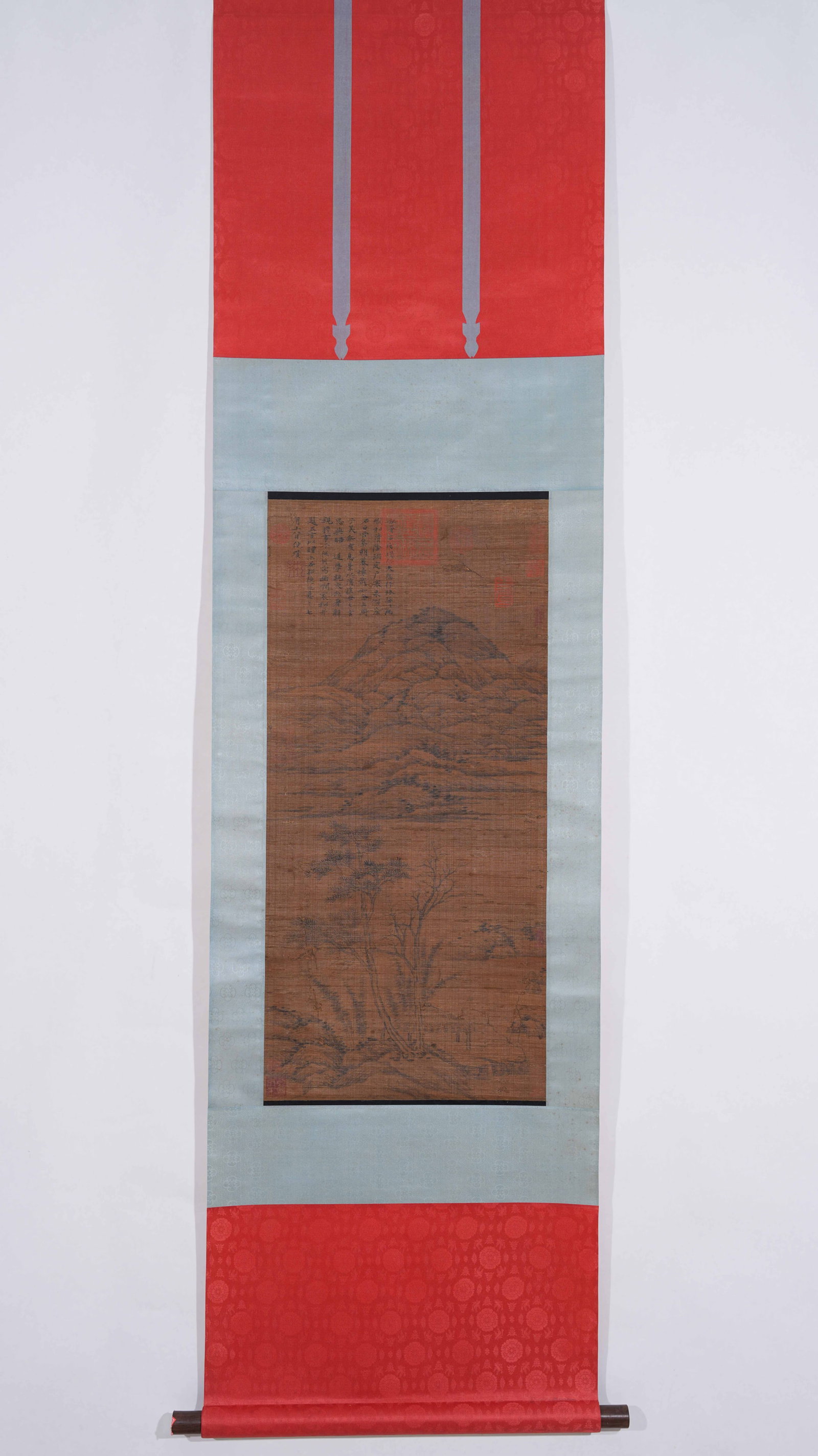 A LANDSCAPE PAINTING ON SILK BY NI ZAN.倪瓚 - 2