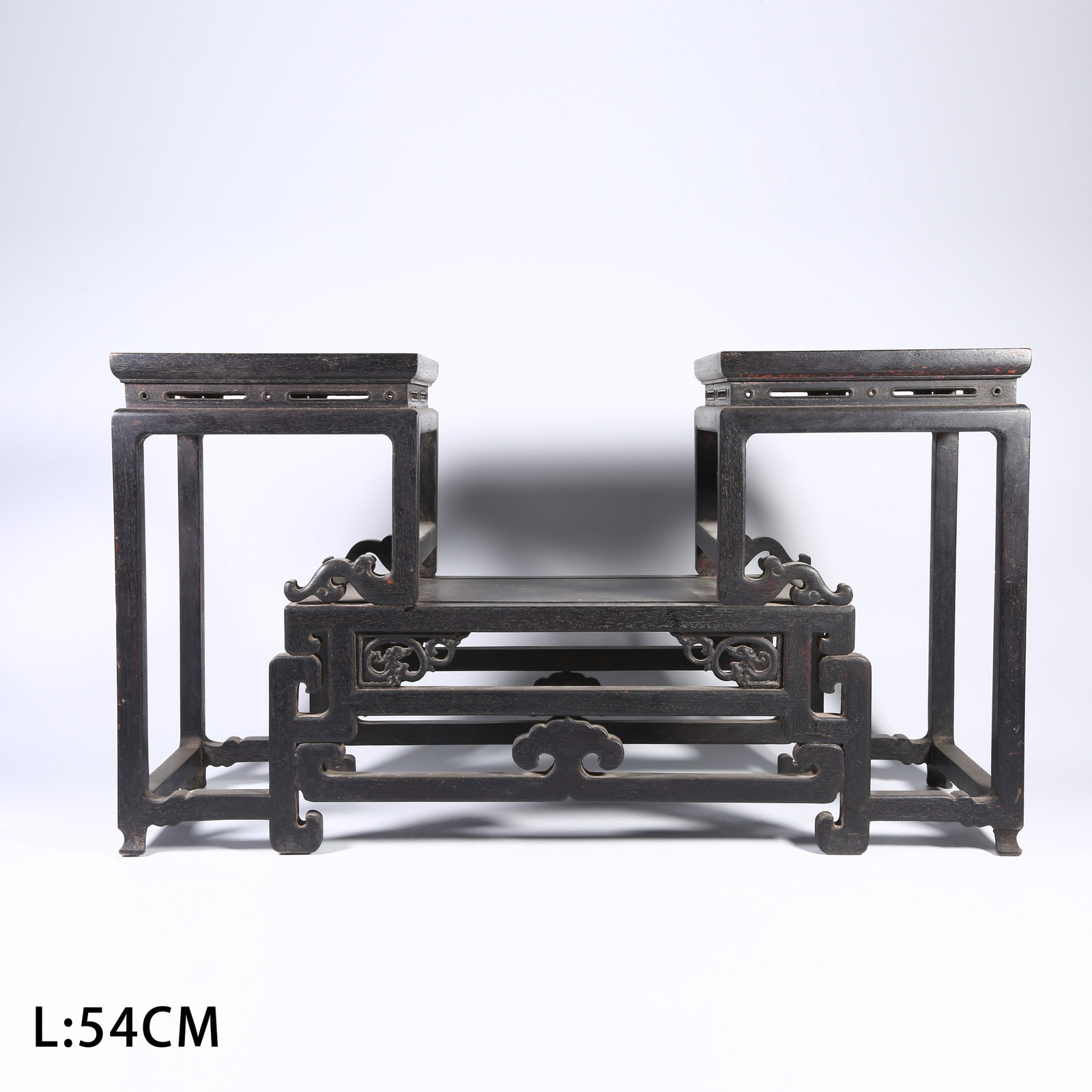 A ZITAN TIERED SIDE TABLE (1 of 10)