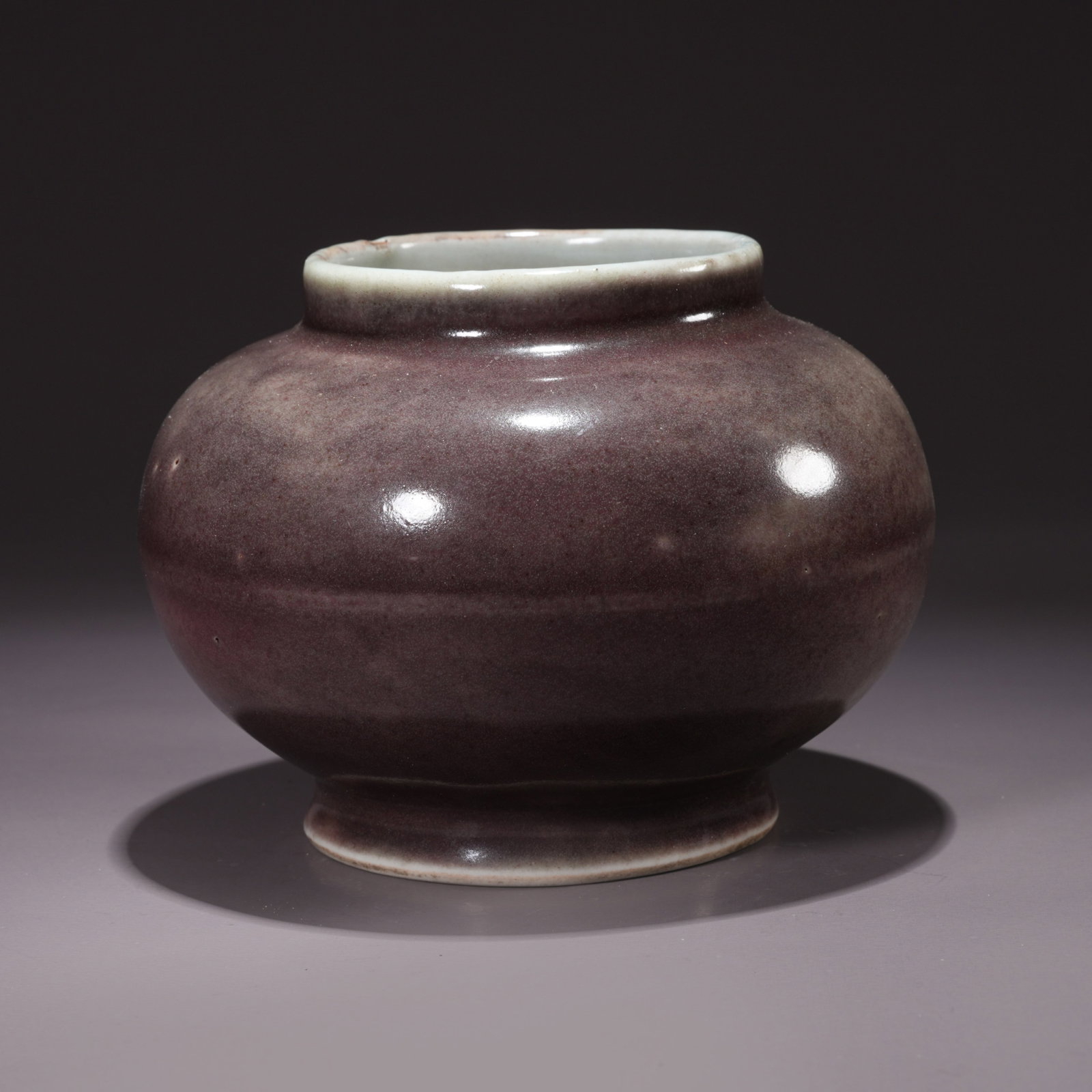A BEAN-RED GLAZED JAR (1 of 9)