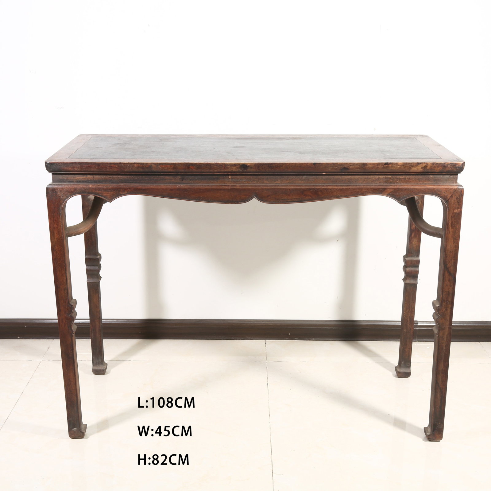 A HUANGHUALI FLAT-TOP TABLE INLAID WITH ZITAN (1 of 10)