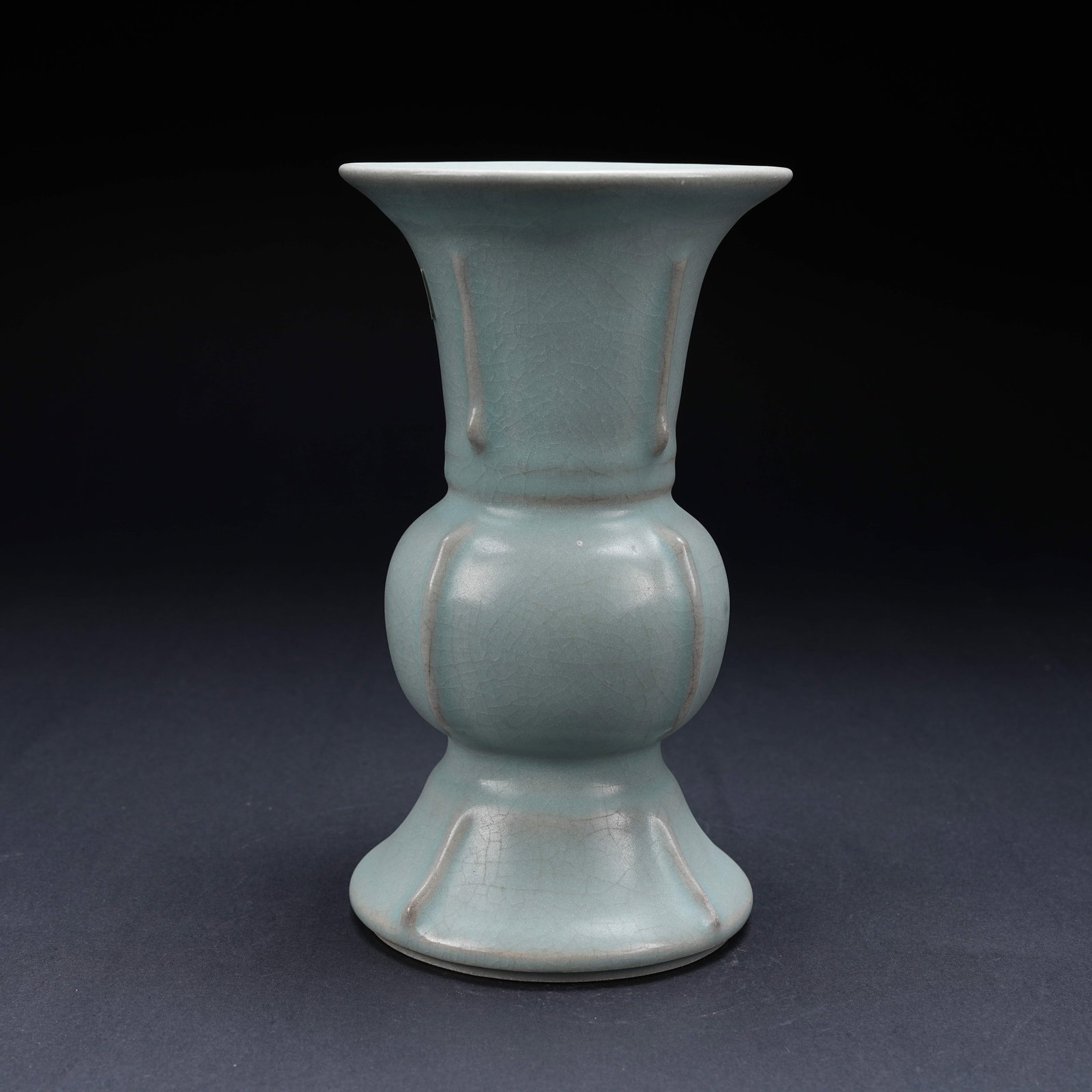 A RU KILN FLARED FLOWER GU VASE (1 of 9)