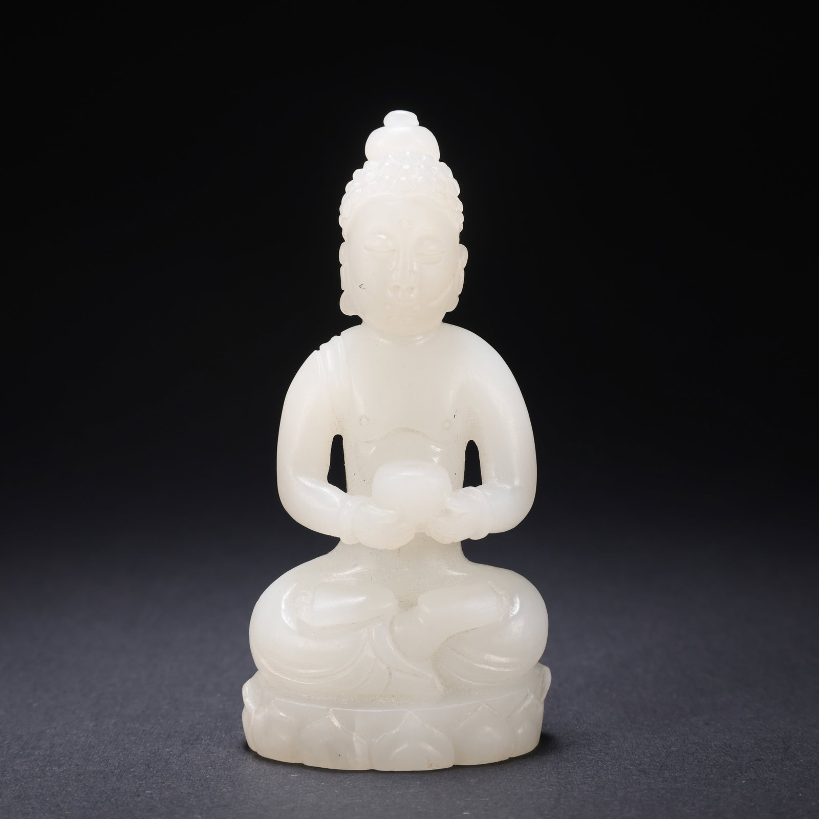 A HETIAN JADE "BUDDHA BLESSES PEACE": Hetian Jade "Buddha Blesses Peace"