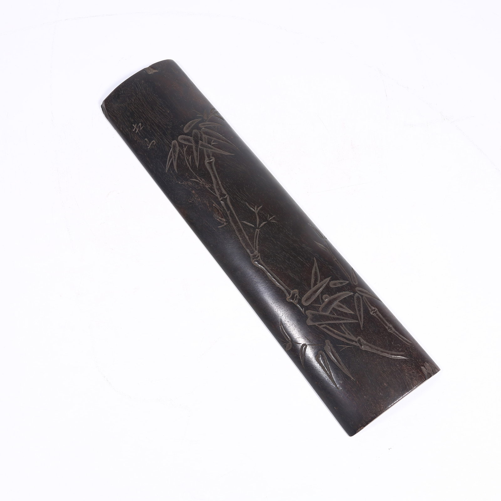 A ZITAN ARMREST WITH BAMBOO LEAF PATTERN (1 of 6)