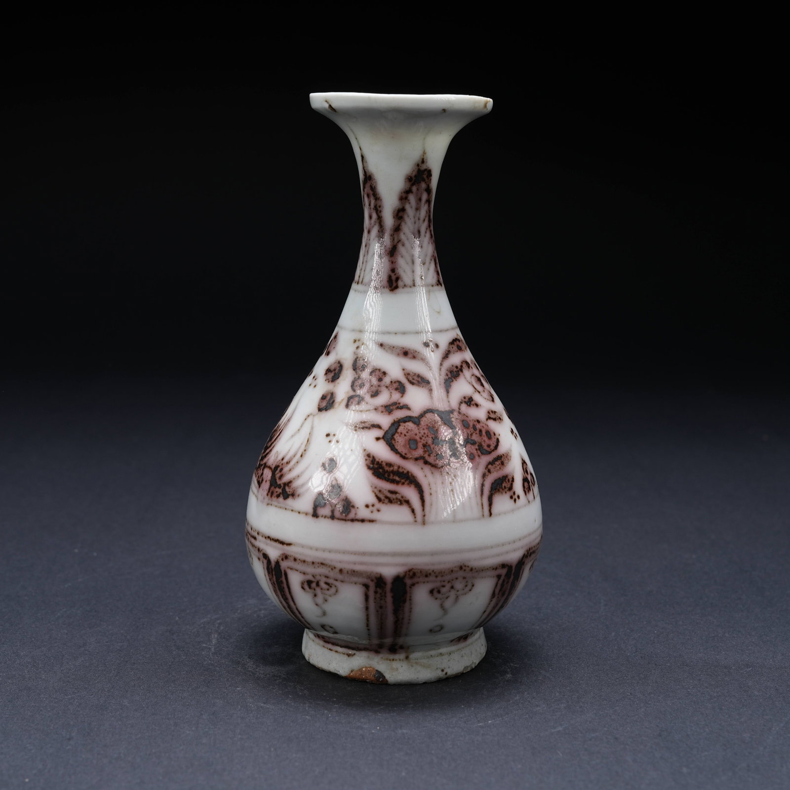 A UNDERGLAZE RED WATER DROPPER WITH LOTUS POND AND MANDARIN DUCK MOTIF (1 of 9)