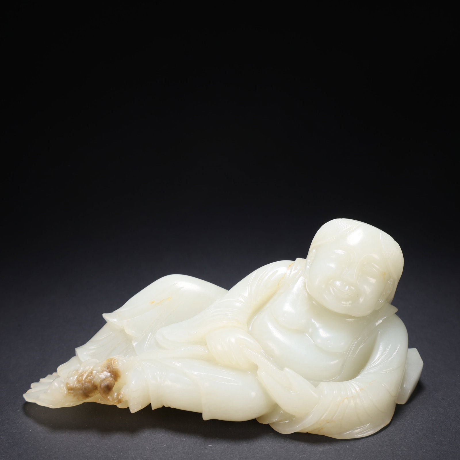 A HETIAN JADE BUDDHA: Hetian Jade Buddha