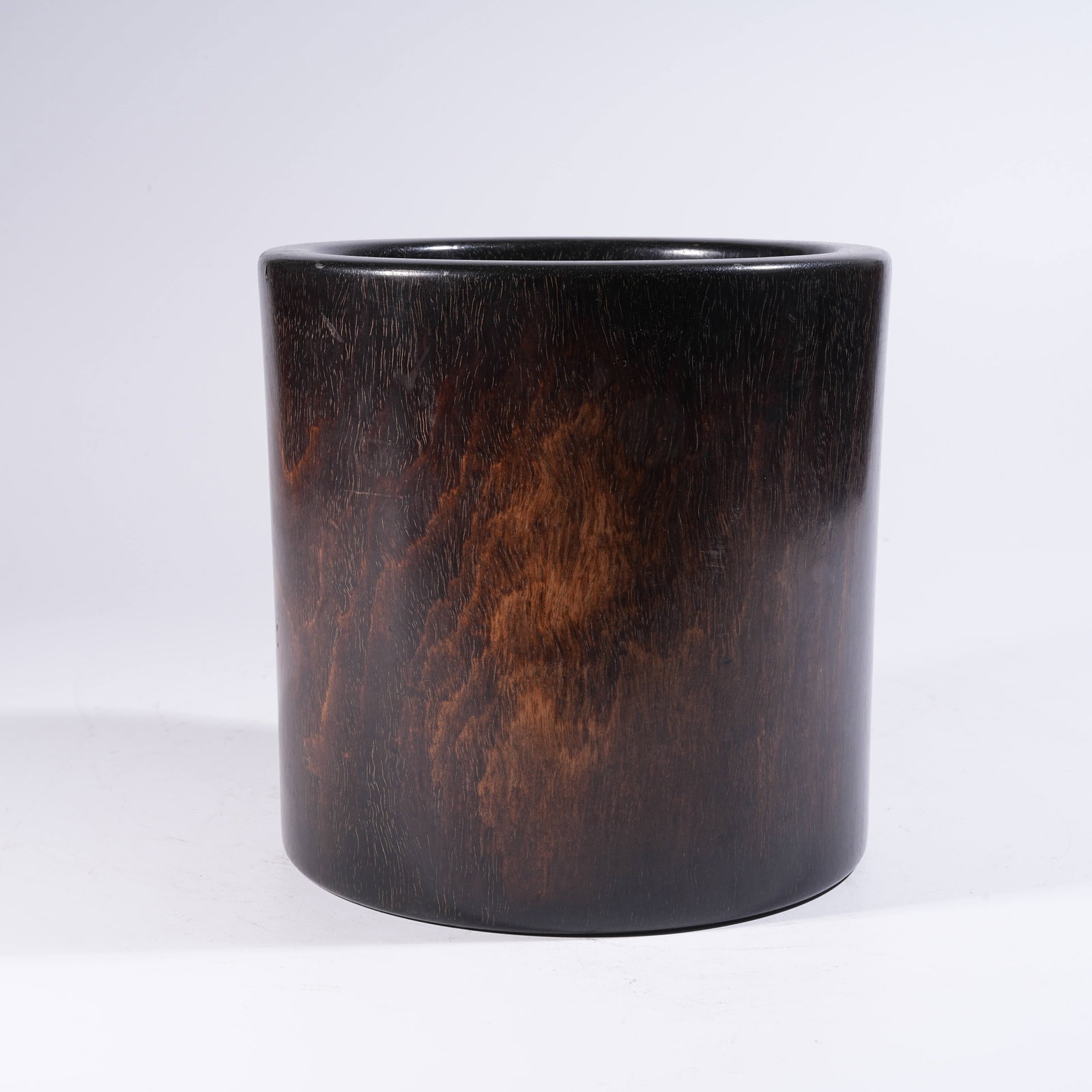 A BRUSH POT IN ZITAN WOOD (1 of 9)
