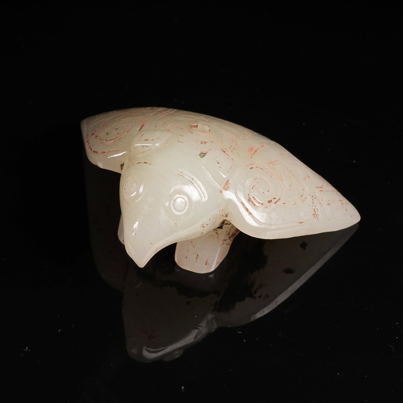 A ANCIENT JADE OWL PENDANT (1 of 8)