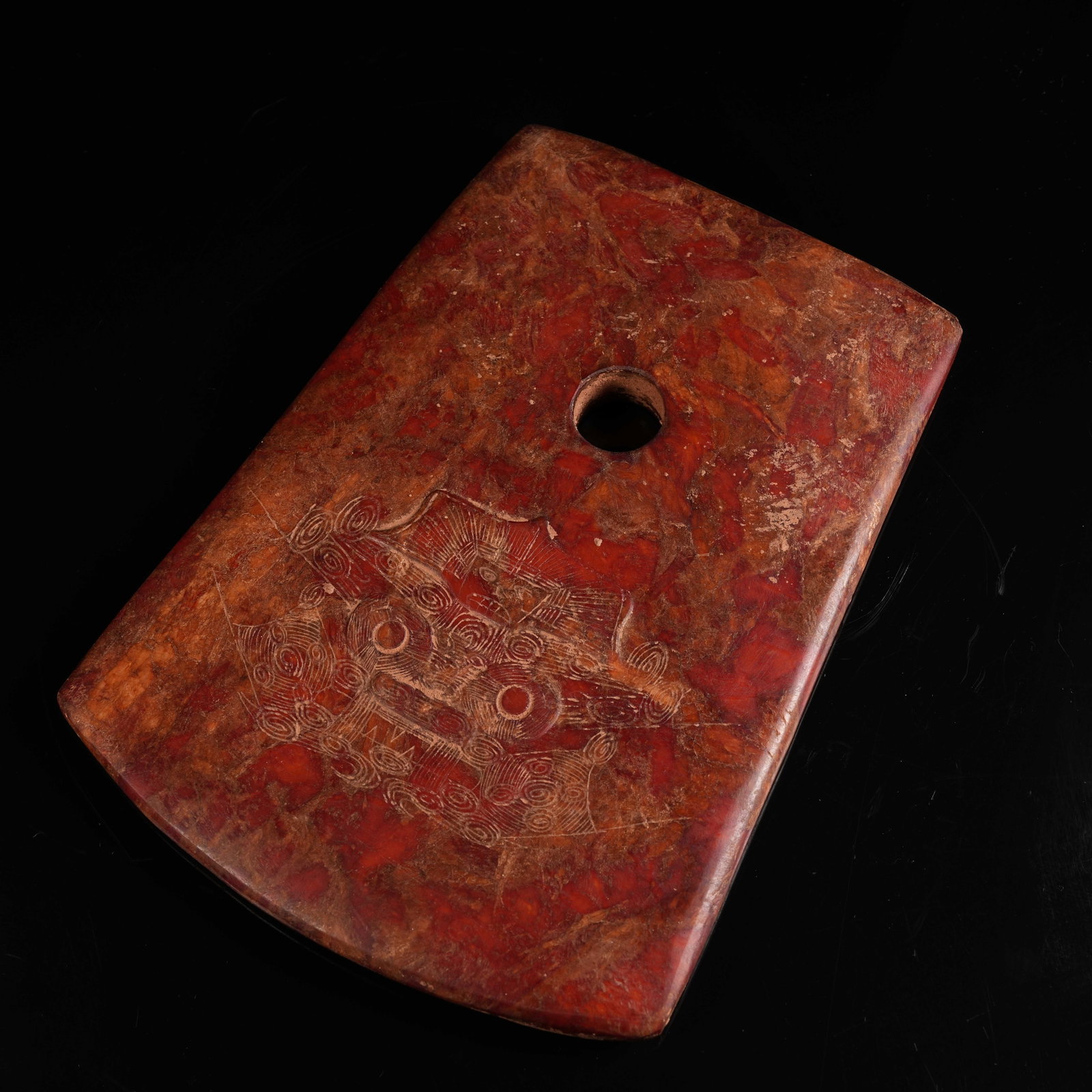 A ANCIENT JADE AXE OF LIANGZHU CULTURE (1 of 9)