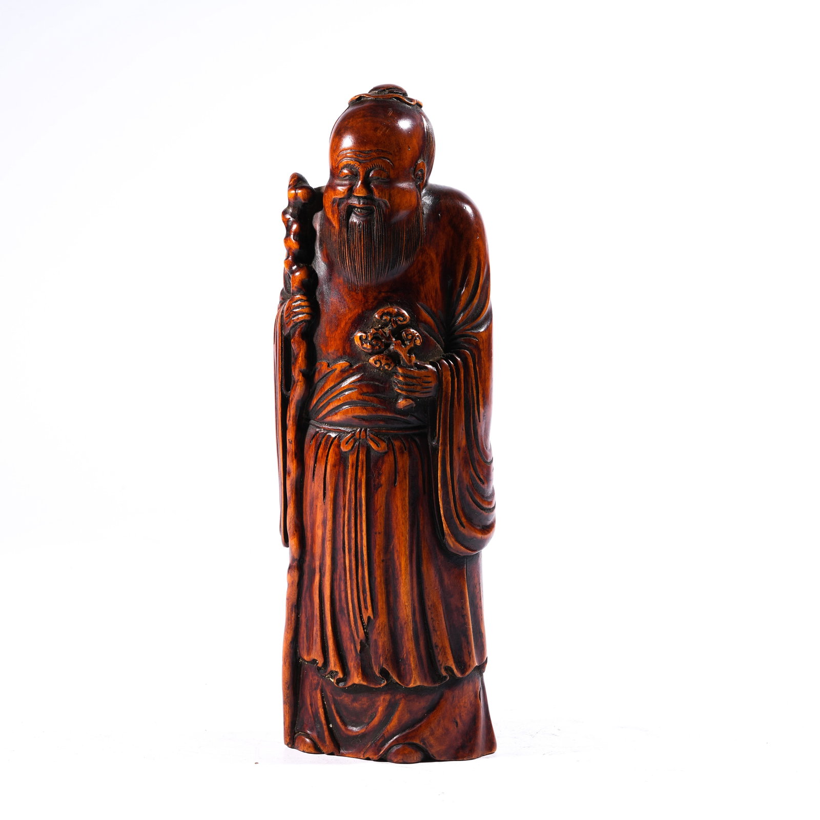 A LONGEVITY-THEMED ORNAMENT IN HUANGHUALI WOOD: Longevity-Themed Ornament in Huanghuali Wood