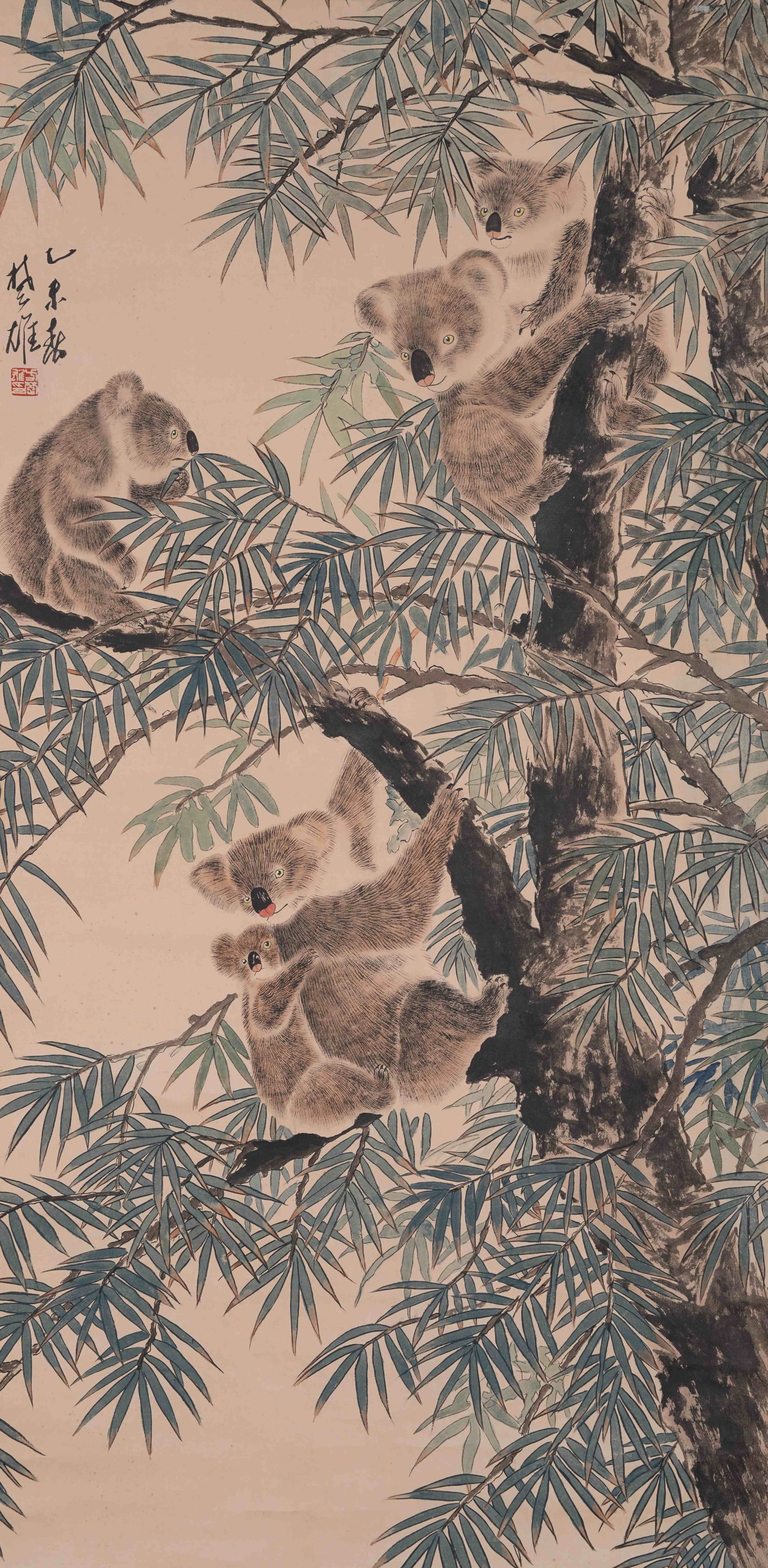 A ANIMAL PAINTING ON PAPER BY FANG CHUXIONG.方楚雄 (1 of 9)