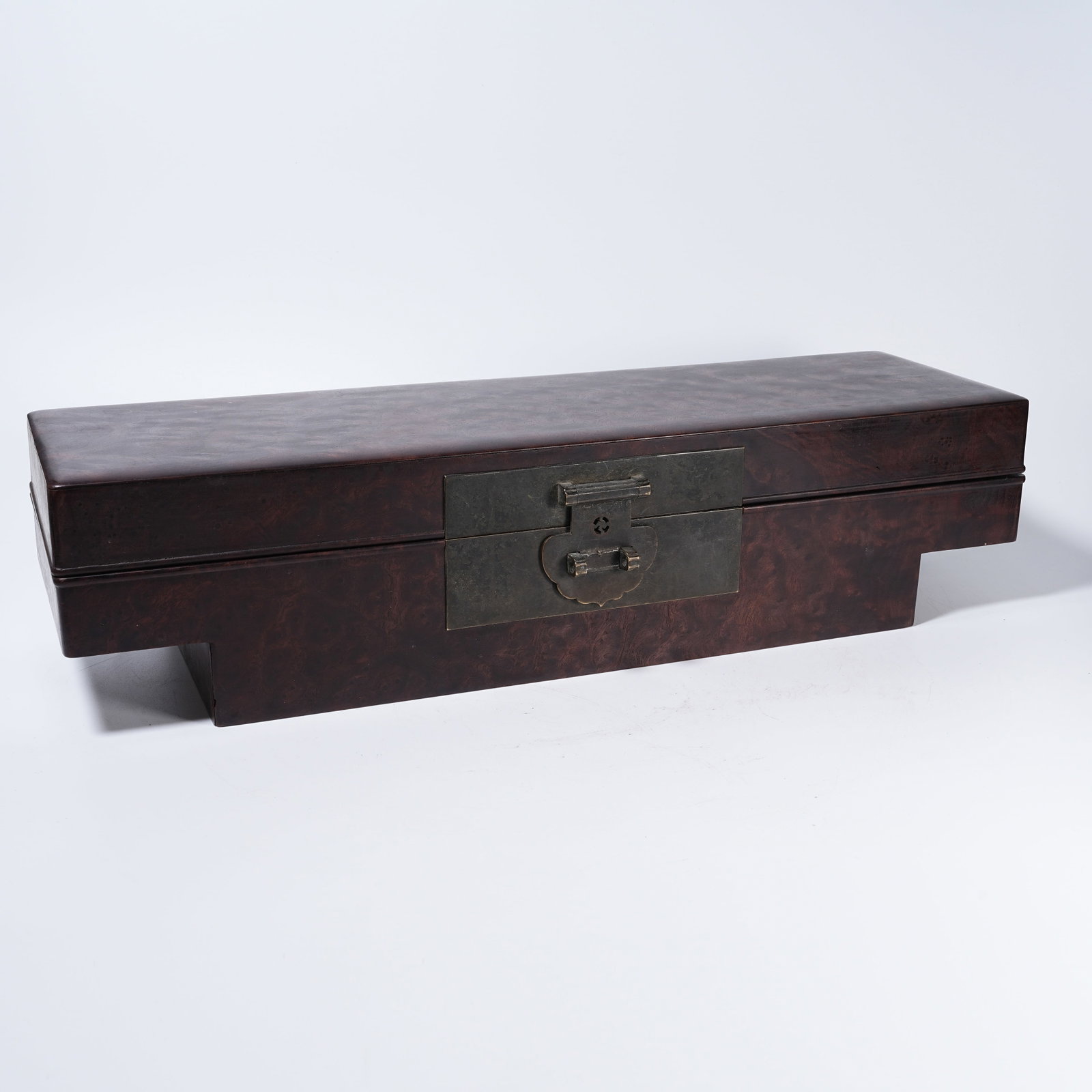 A BURL WOOD SEDAN CHEST (1 of 9)