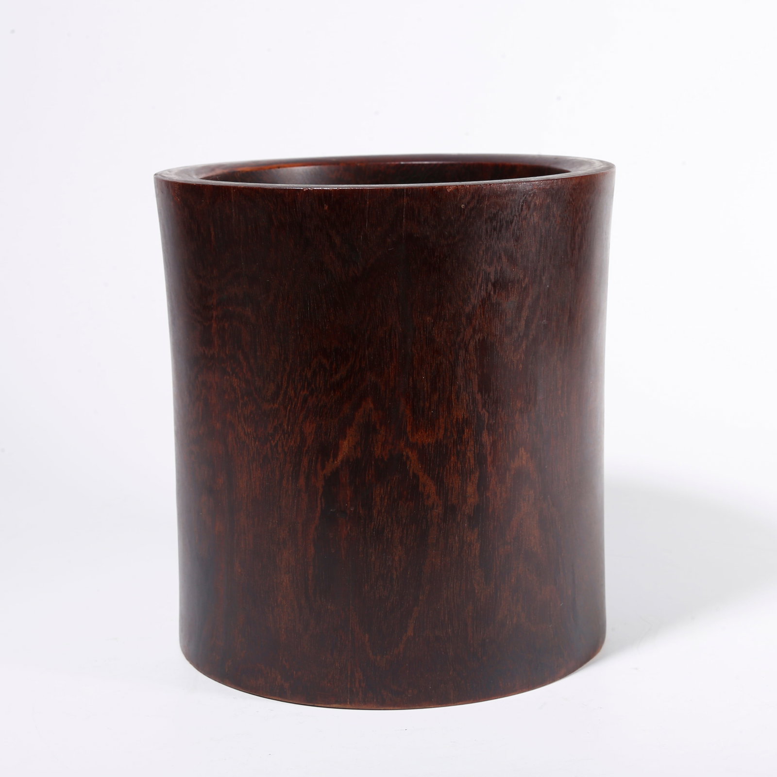 A REDWOOD BRUSH POT: Redwood Brush Pot