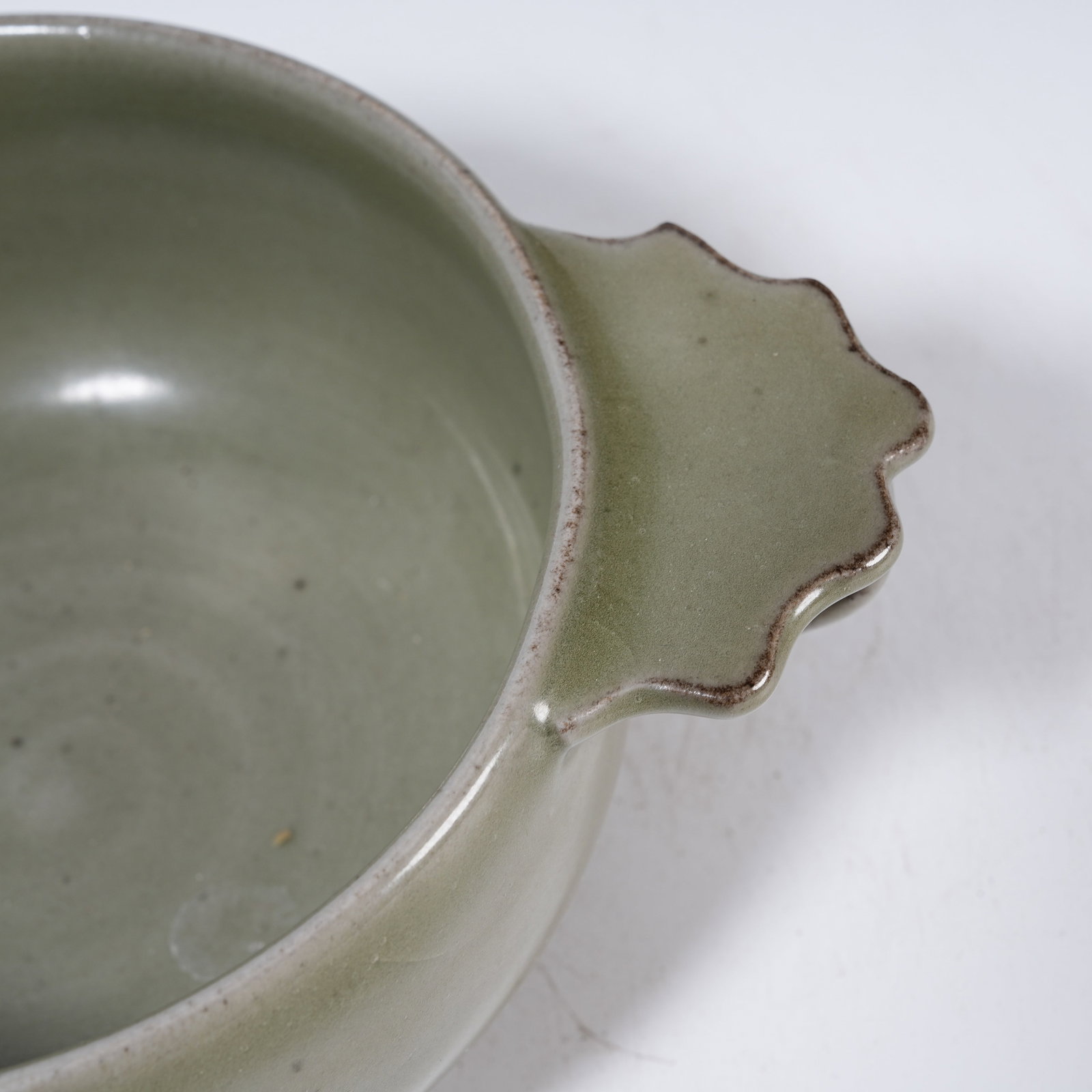 A CELADON HANDLED CUP - 5