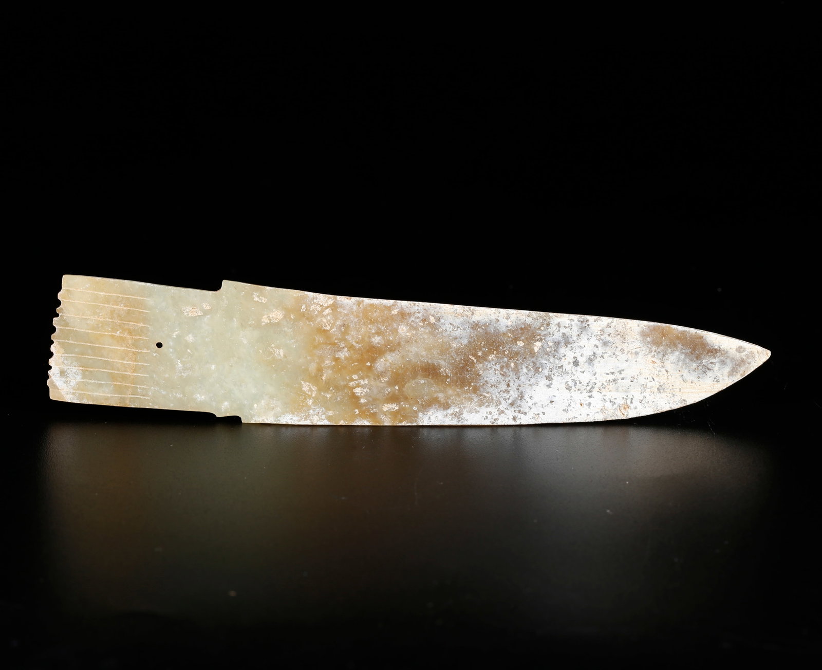 A ANCIENT JADE GE DAGGER-AXE (1 of 9)