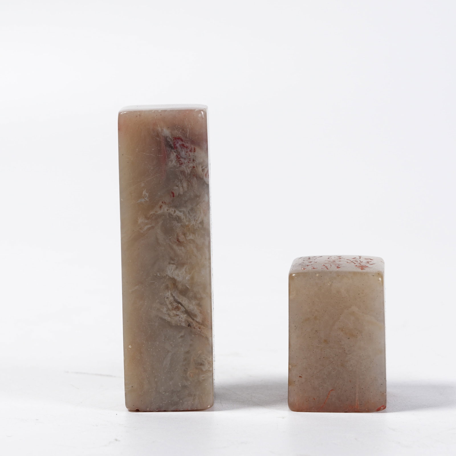 A SET OF SHOUSHAN STONE SEALS (1 of 9)