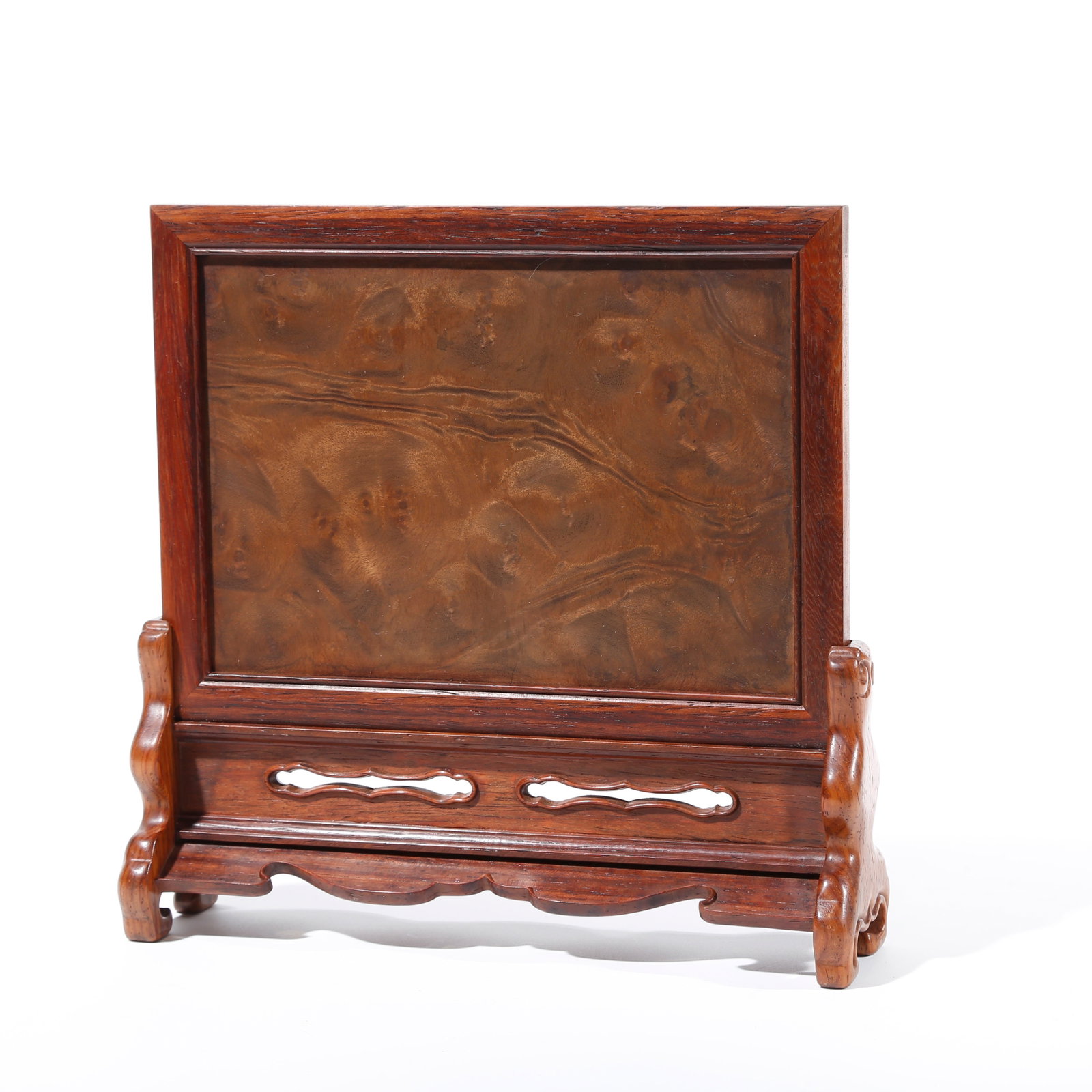 A SCREEN INSERT IN HUANGHUALI WOOD CARVING (1 of 9)