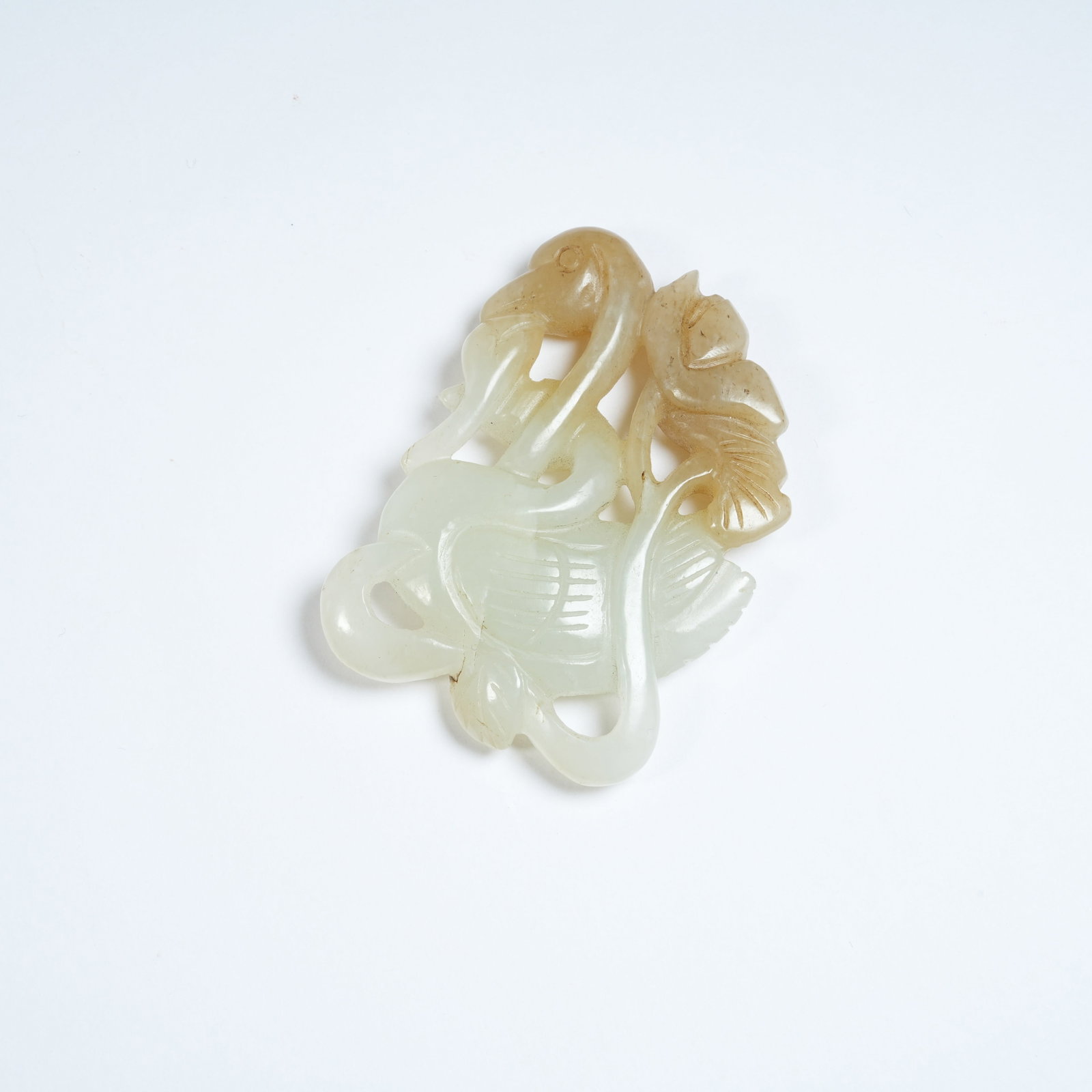 A HETIAN JADE GOOSE PENDANT (1 of 9)