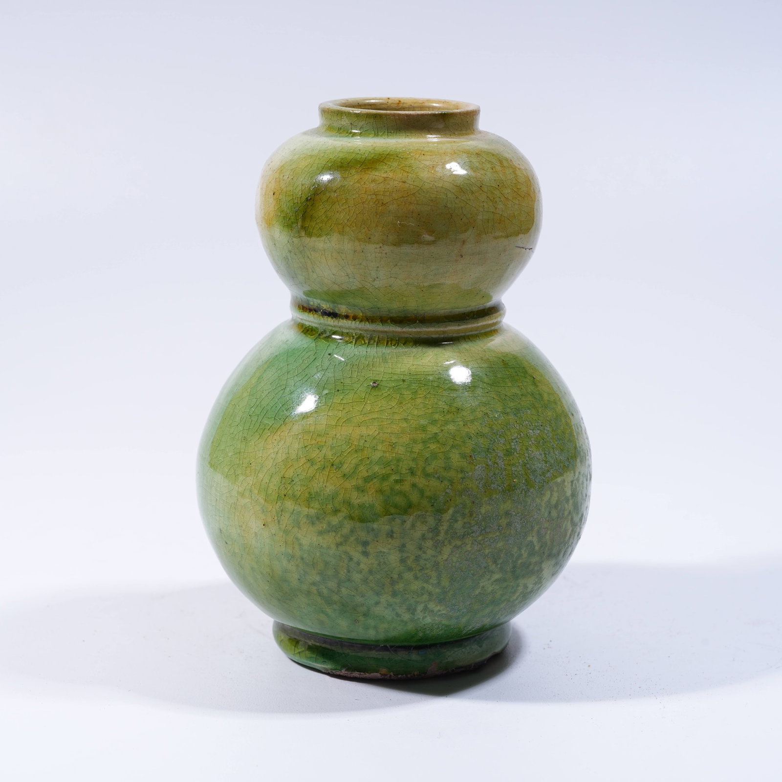 A SANCAI GOURD-SHAPED JAR: Sancai Gourd-Shaped Jar