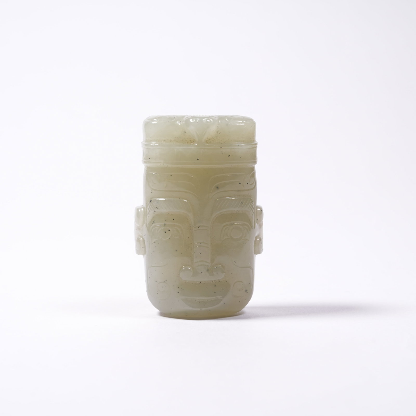 A ANCIENT JADE DEITY PENDANT: Ancient Jade Deity Pendant