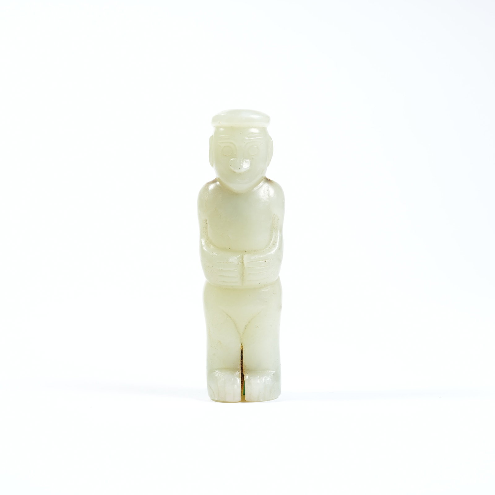 A ANCIENT JADE DEITY PENDANT: Ancient Jade Deity Pendant