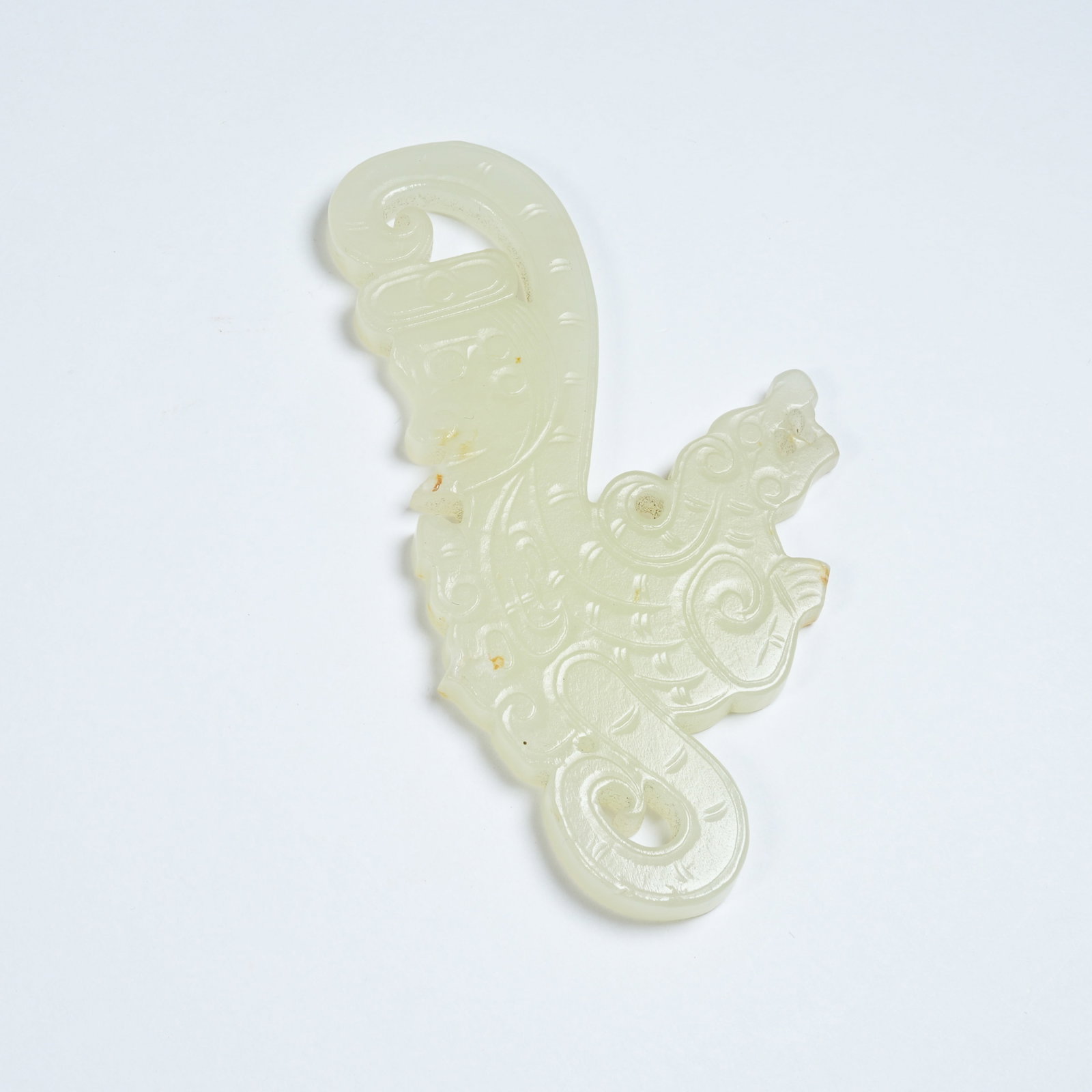 A HETIAN JADE DEITY PENDANT: Hetian Jade Deity Pendant