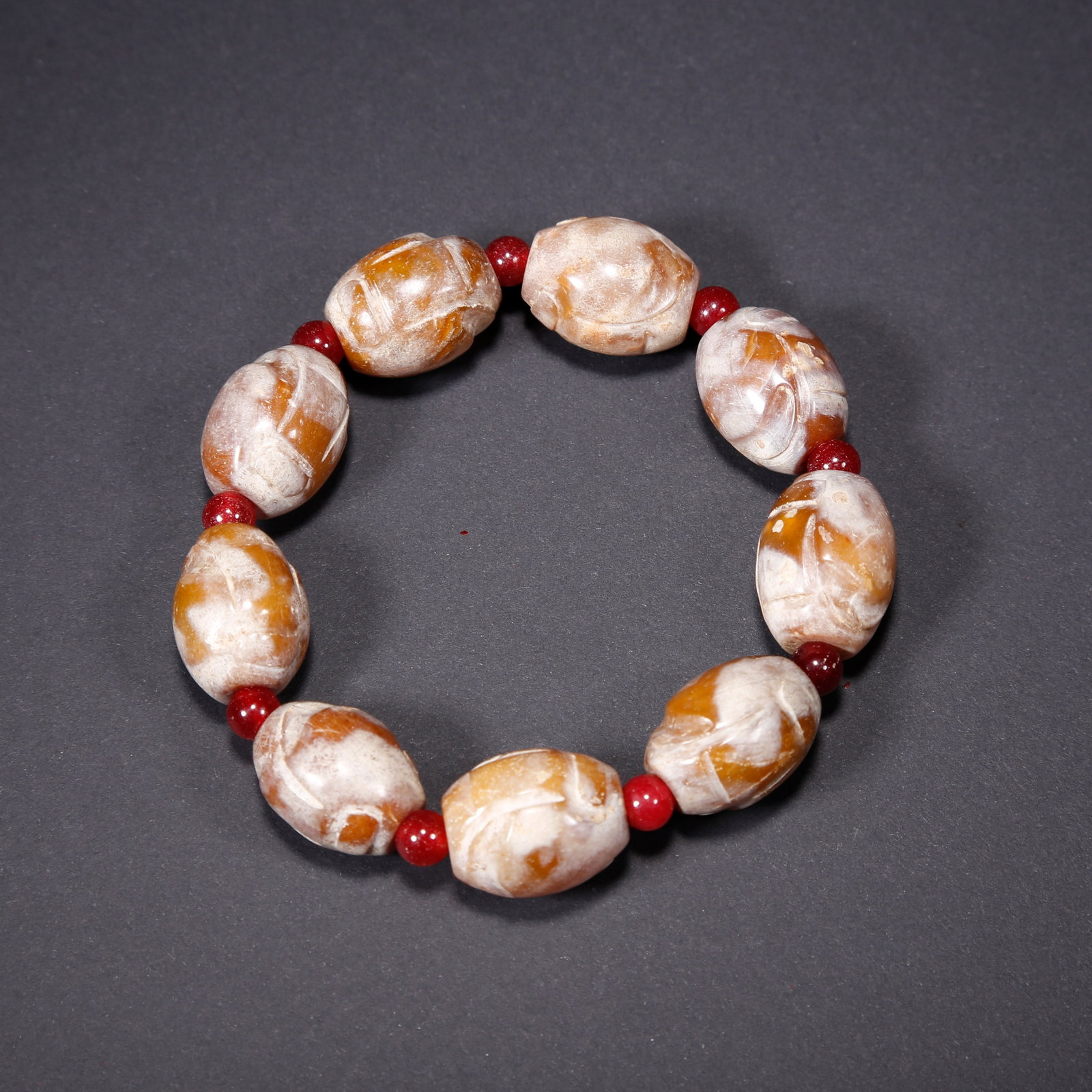A ANCIENT JADE BRACELET BEADS: Ancient Jade Bracelet Beads