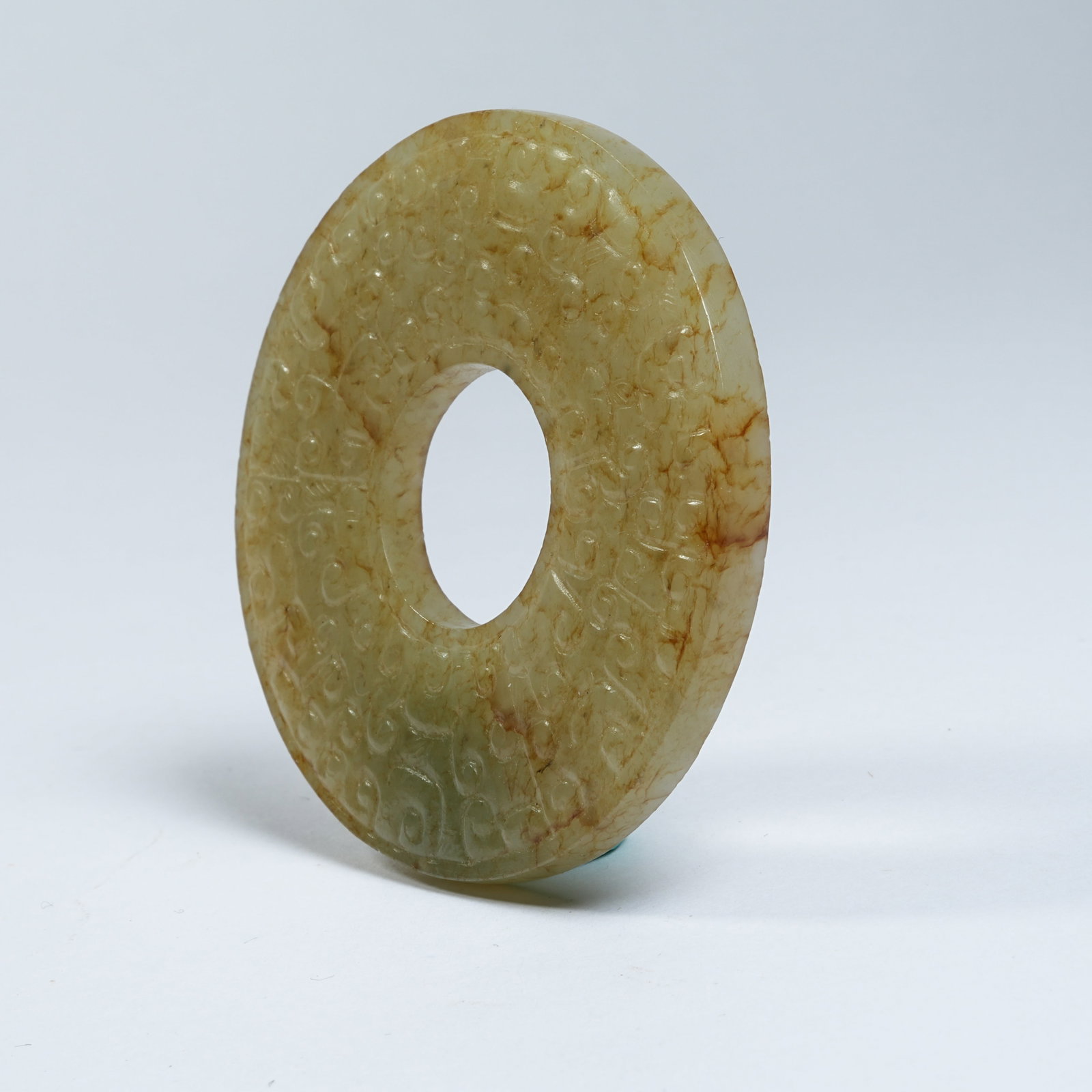 A ANCIENT JADE BI WITH INTERLOCKING CLOUD PATTERNS - 6