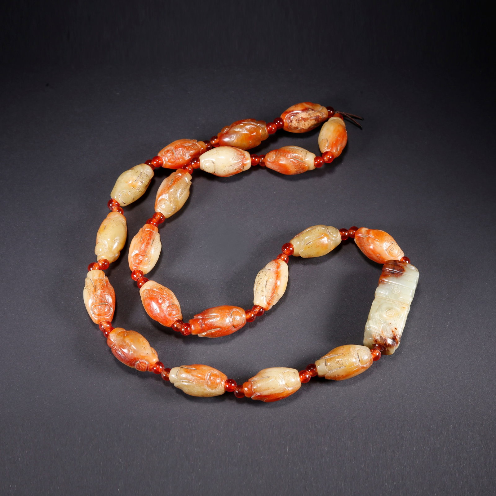 A CONG-SHAPED ANCIENT JADE PENDANT: Cong-shaped Ancient Jade Pendant