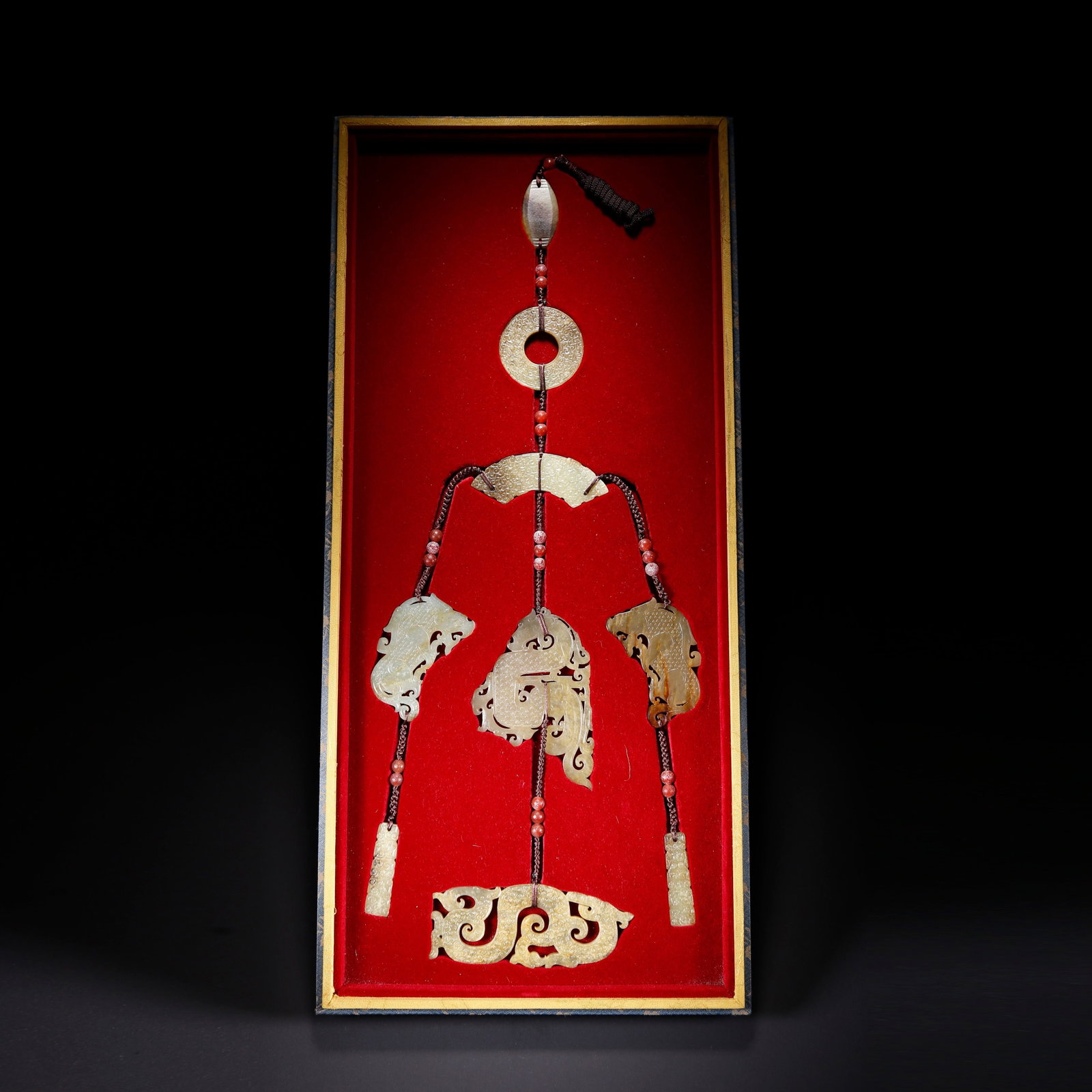 A HETIAN JADE ORNAMENT: Hetian Jade Ornament
