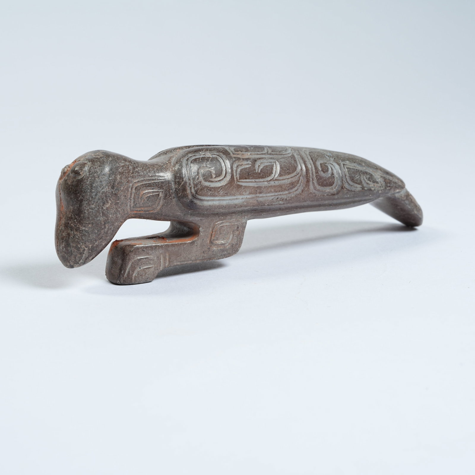 A ANCIENT JADE PHOENIX ORNAMENT: Ancient Jade Phoenix Ornament