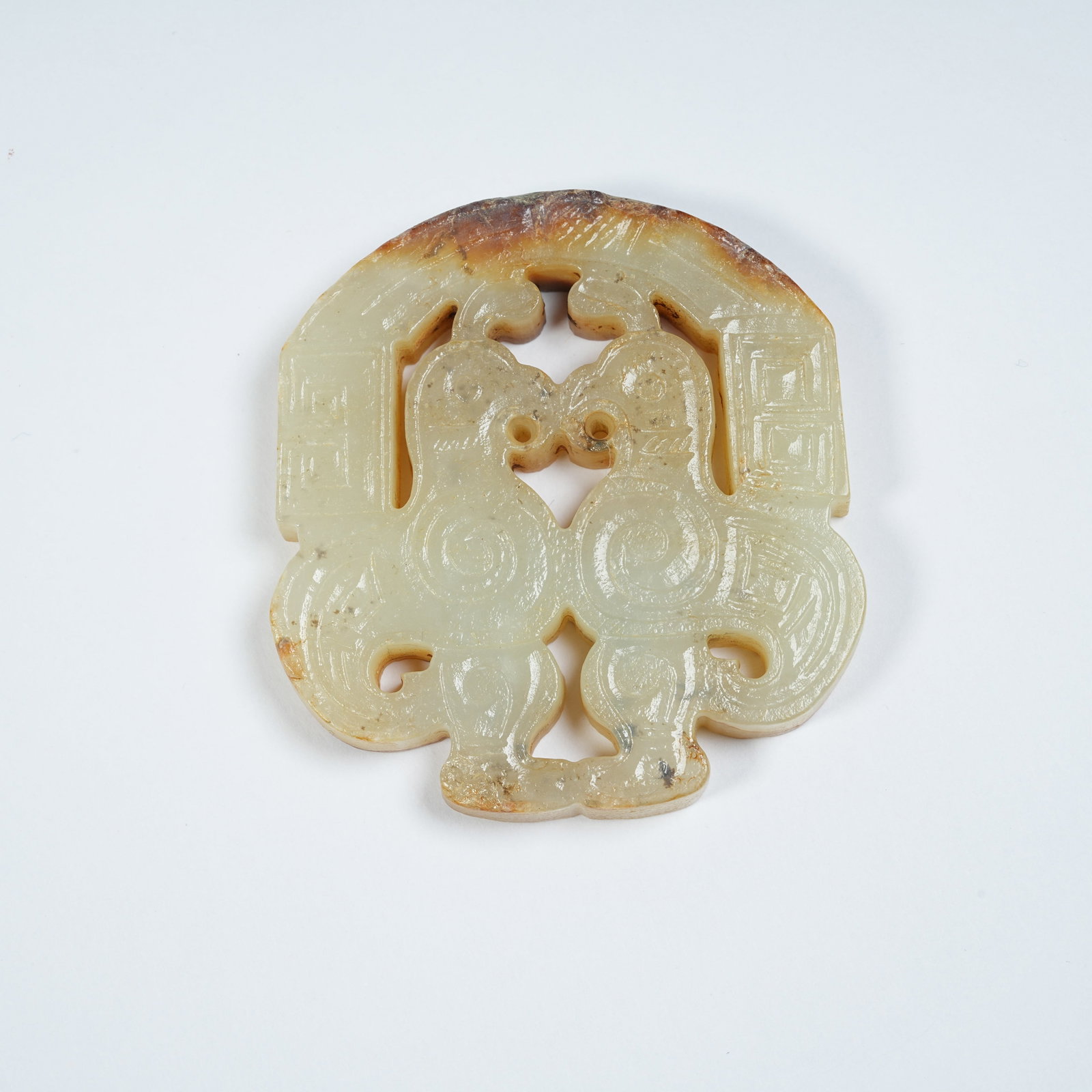 A ANCIENT JADE DIVINE PHOENIX PENDANT (1 of 8)