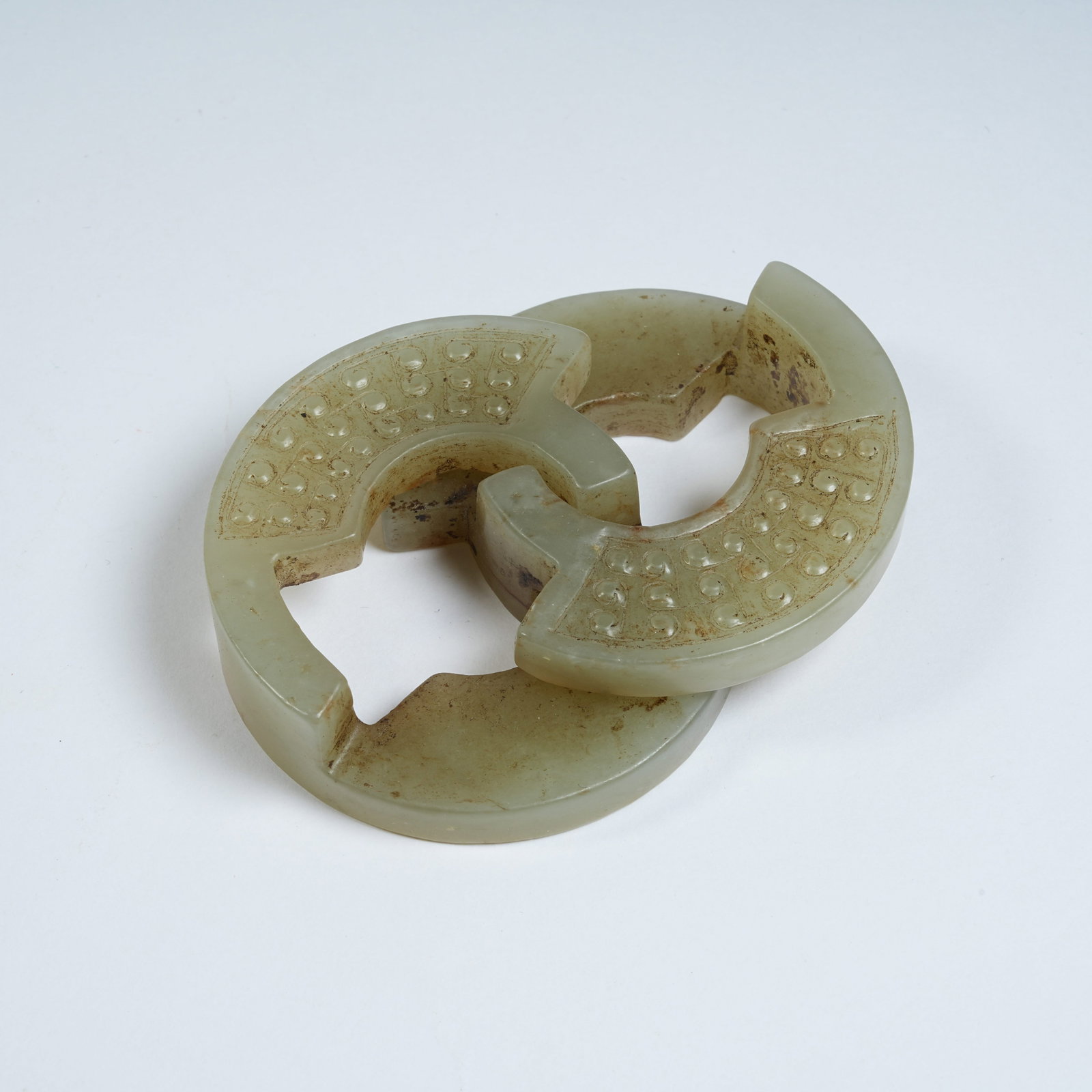A ANCIENT JADE CHI YOU RING: Ancient Jade Chi You Ring