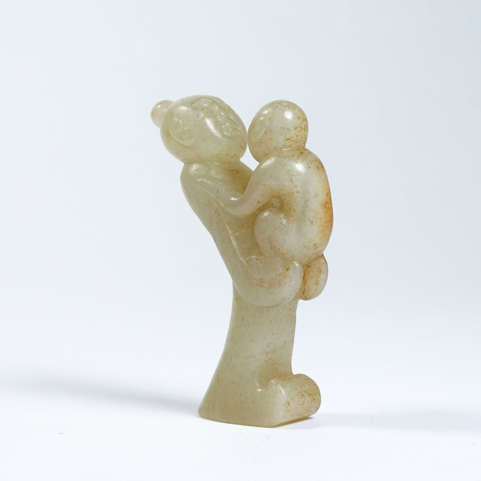 A ANCIENT JADE STANDING FIGURE STATUE (1 of 8)