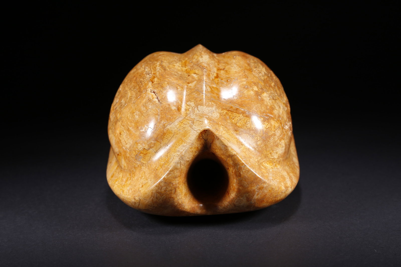 A TORTOISE-SHELL PATTERN ANCIENT JADE PIECE - 3